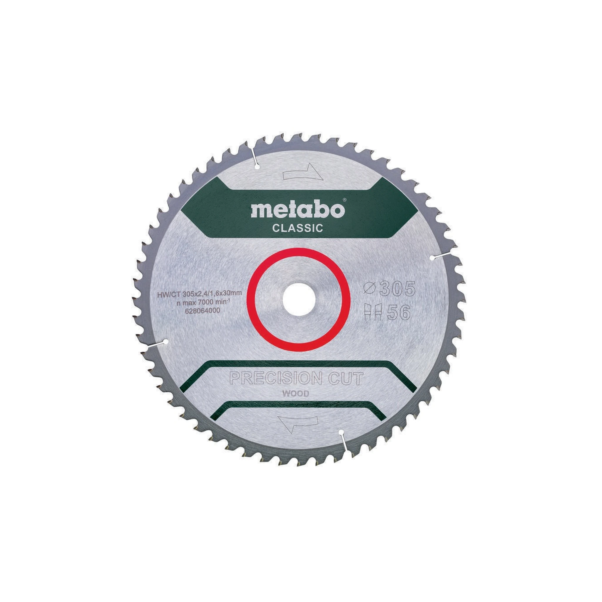 METABO | Kreissägeblatt | Außen-Ø 305 mm Zähnezahl 56 | Bohrung 30 mm Schnittbreite 2,4 mm