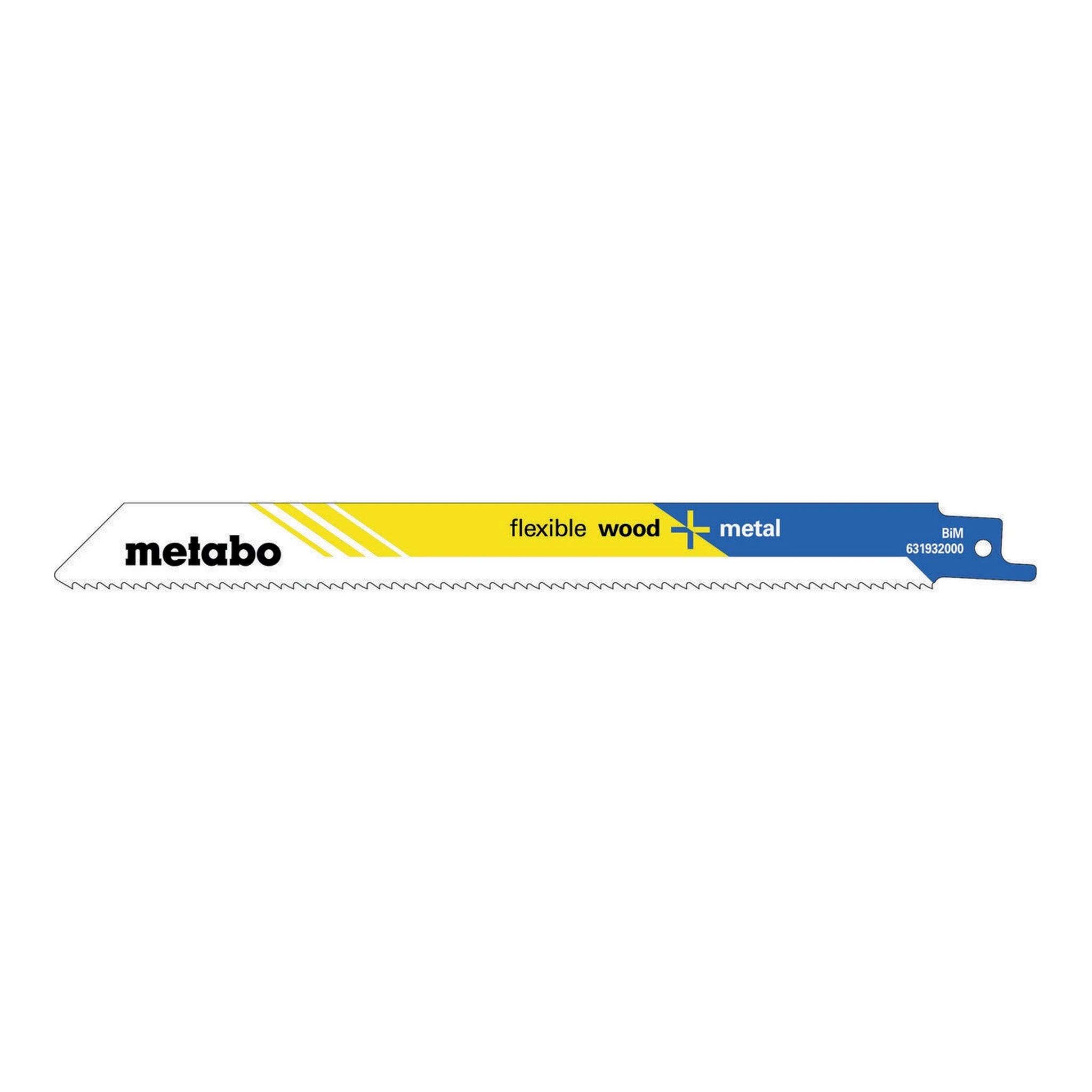 METABO | Säbelsägeblätter | L.200mm Dicke 0,9mm ZAhnteilung2,5mm | BiMetall/10TPI geschränkt gefräst