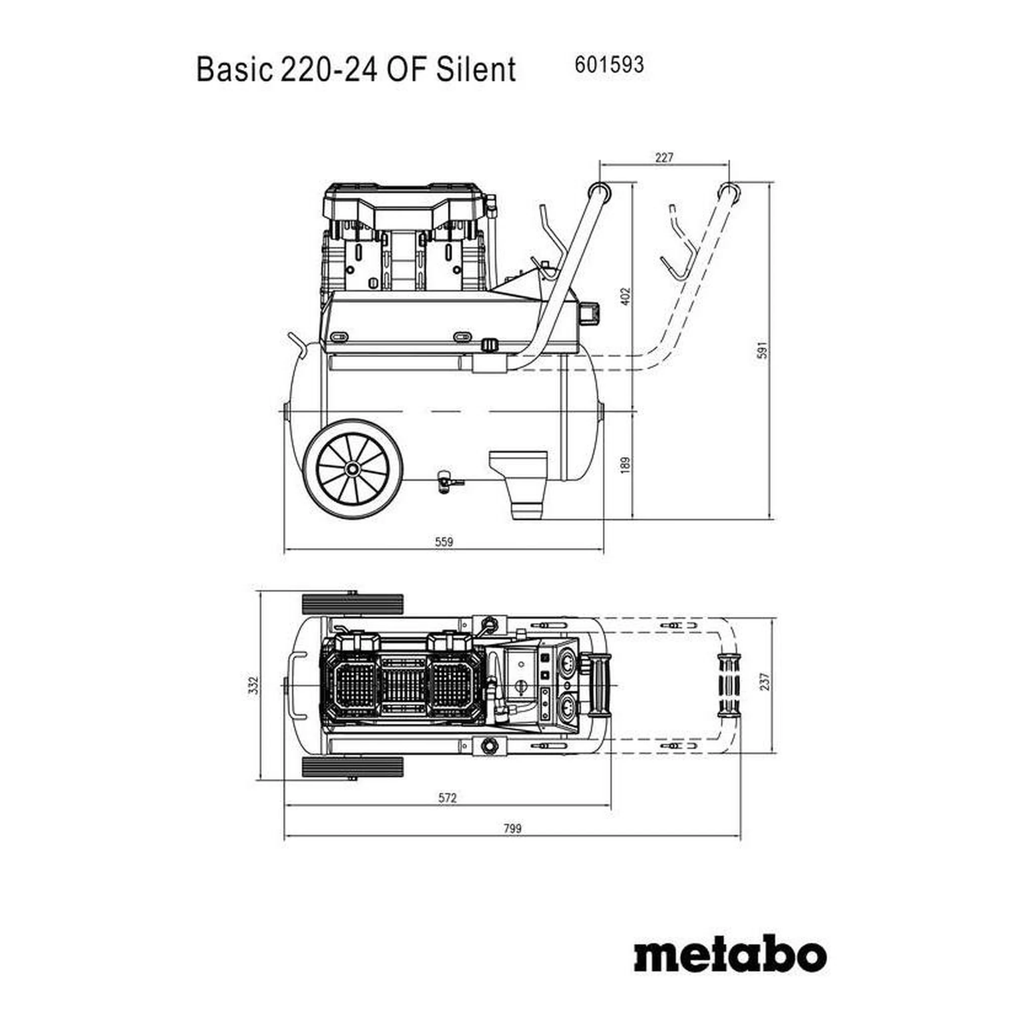 METABO | Kompressor | 220 l/min 8 bar | 1,1 kW – Bild 3