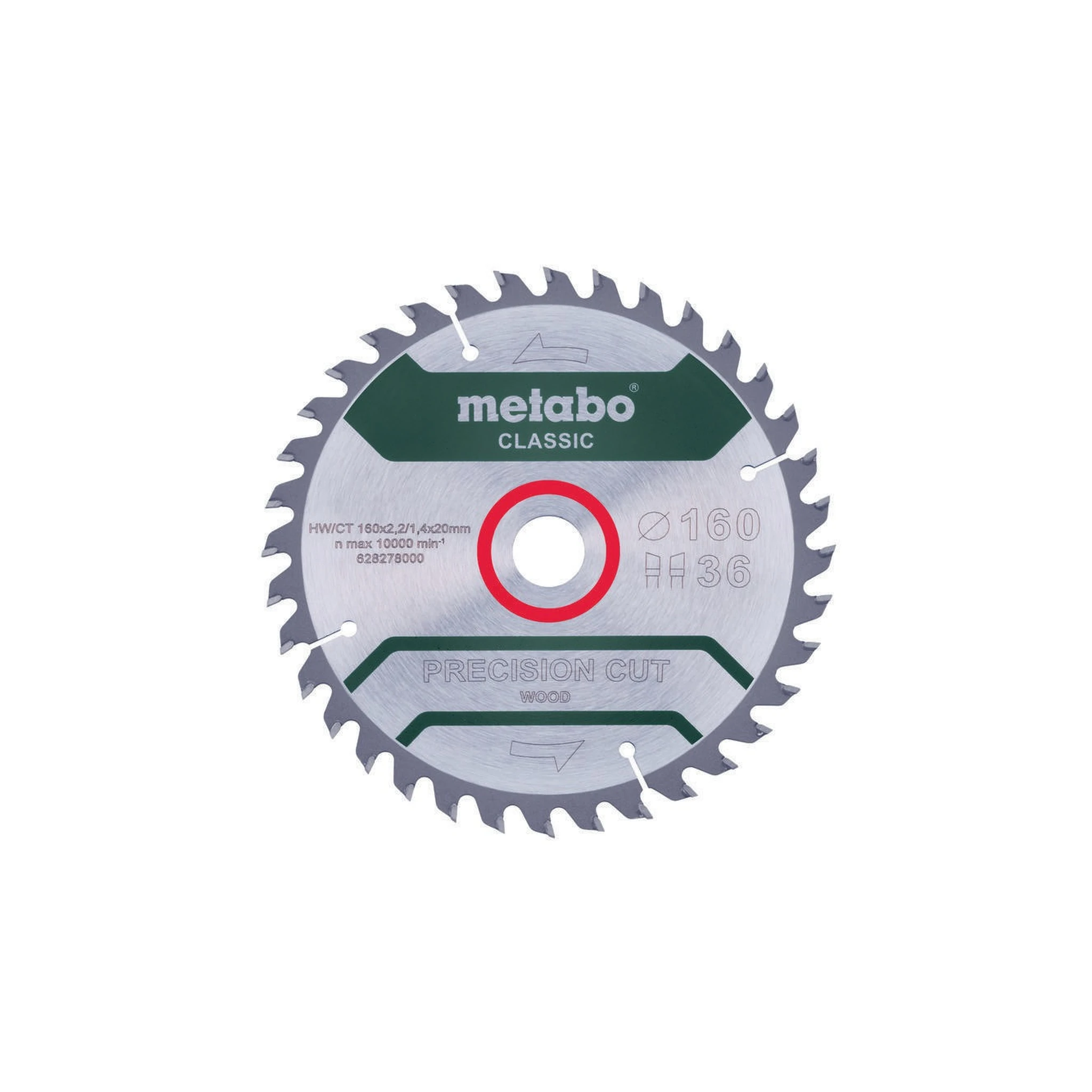 METABO | Kreissägeblatt | D160x2,2/1,4xBohrung20mm Zähnezahl 36 | WZ
