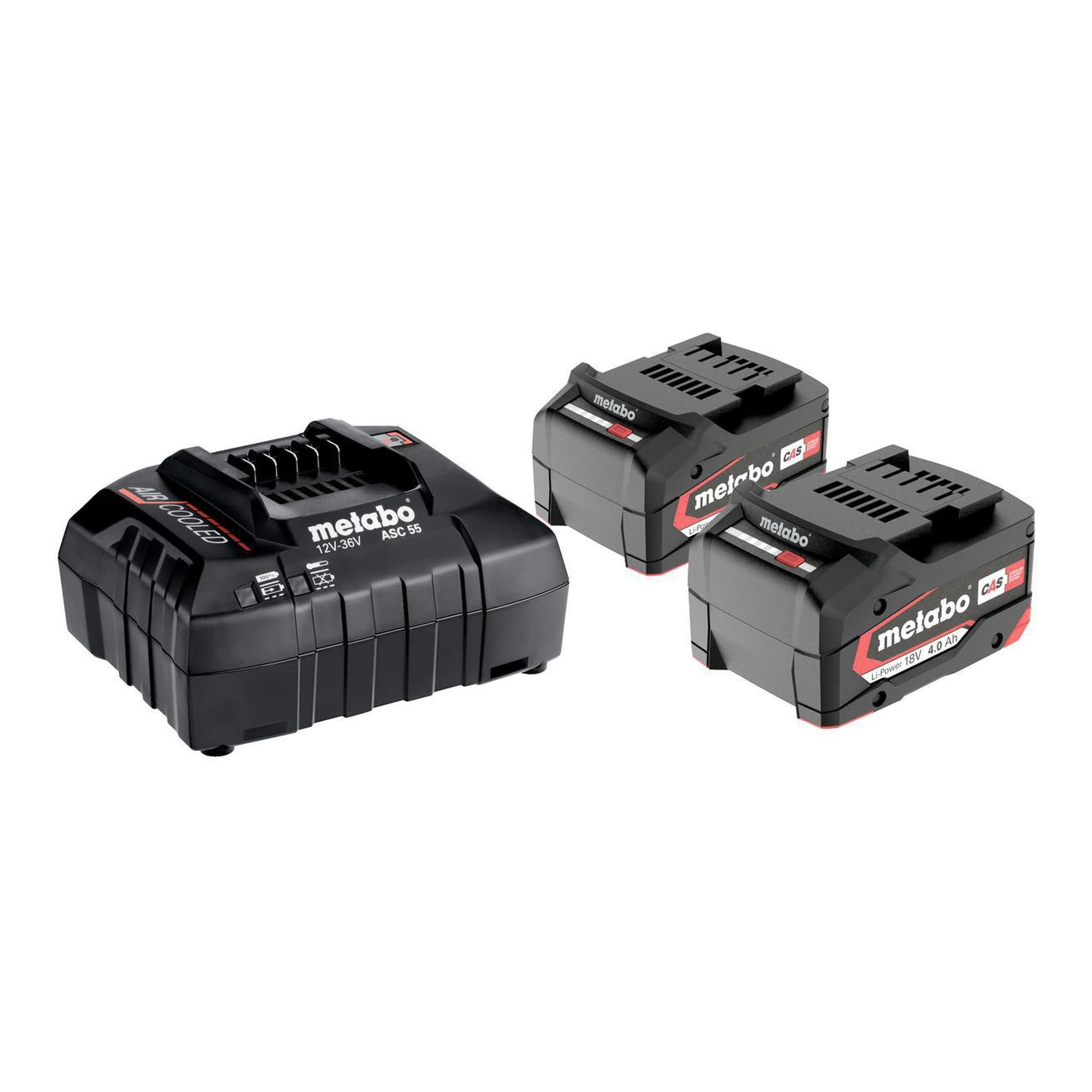 METABO | Akku-Set | 18 V | 2 x 4 Ah