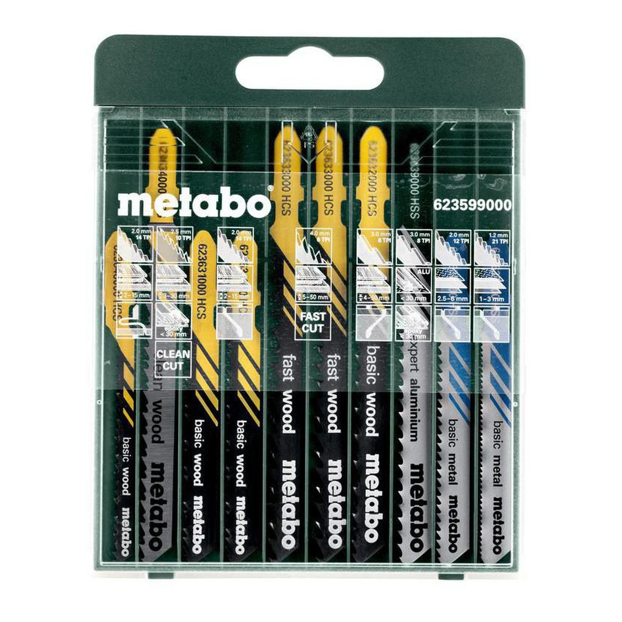 METABO | Stichsägeblattsortiment | 10teilig