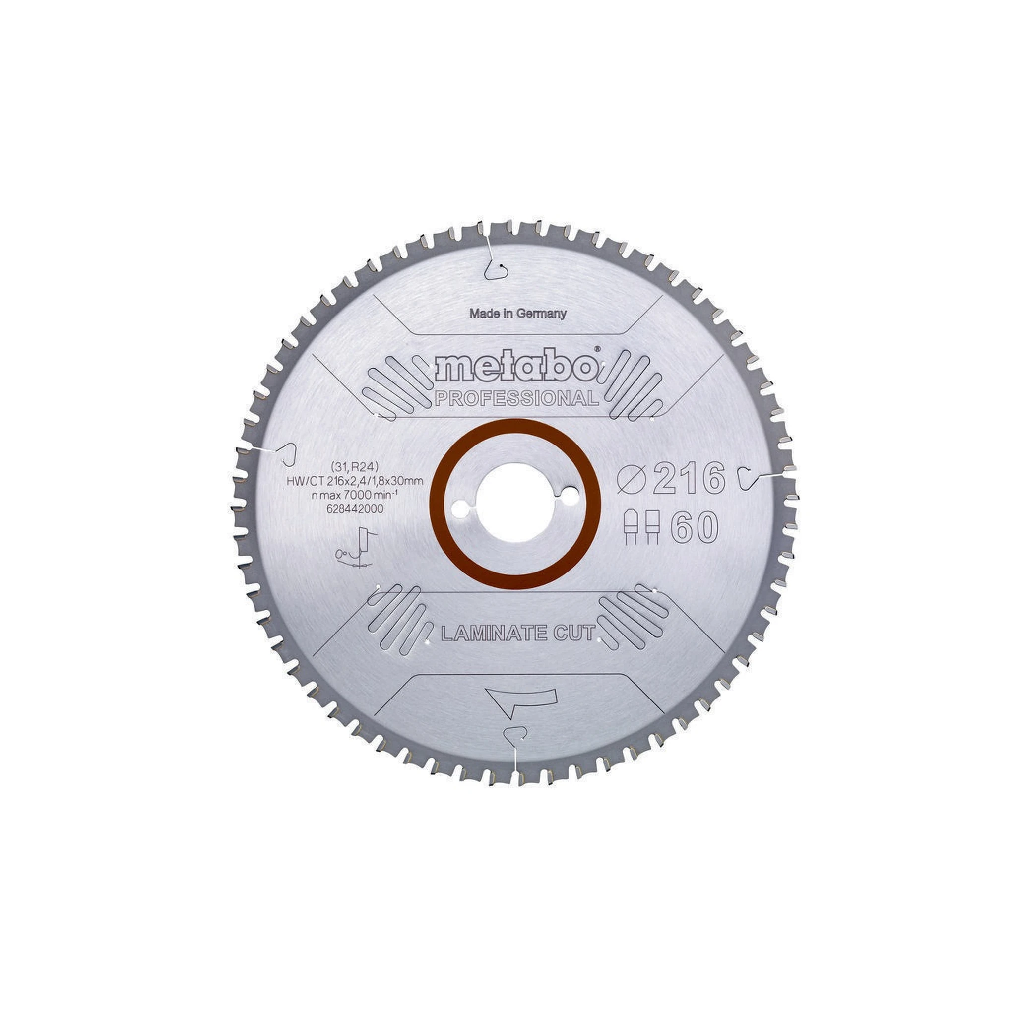 METABO | Kreissägeblatt | D216x2,4/1,8xBohrung30mm Zähnezahl 60 | FZ/TZ