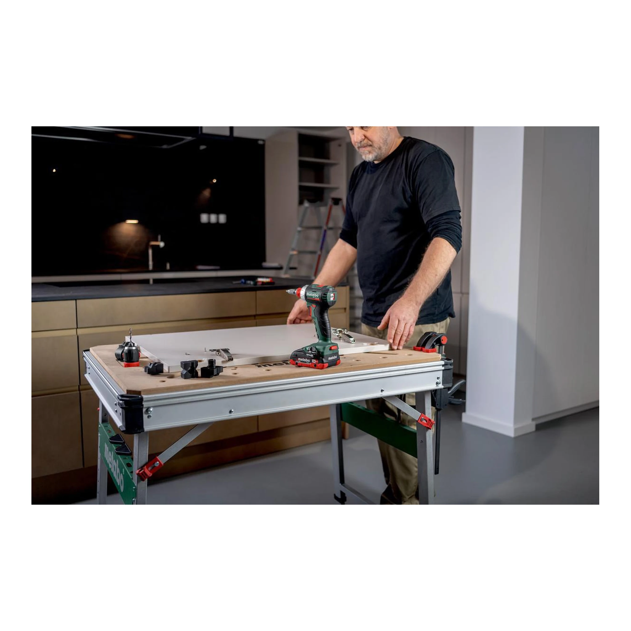 METABO | Multifunktionstisch | Höhe 800-1000mm Traglast 120kg | Arbeitsplatte MDF – Bild 9