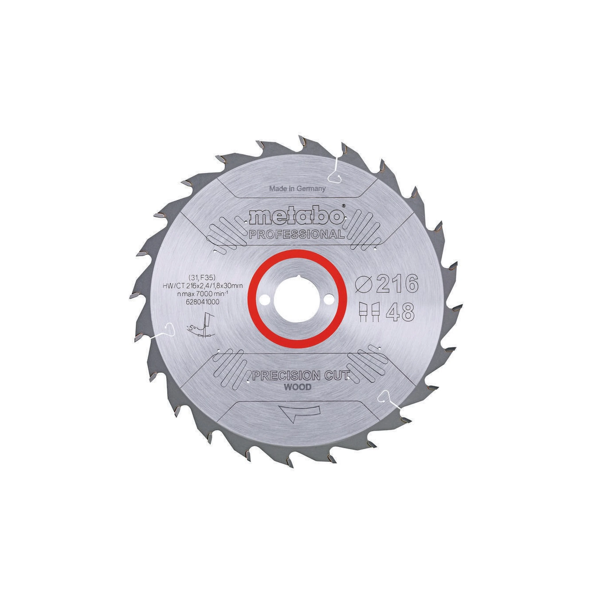 METABO | Kreissägeblatt | D216xSchnitt-B.2,4xBohrung30mm 48Zähne | Wechselzahn