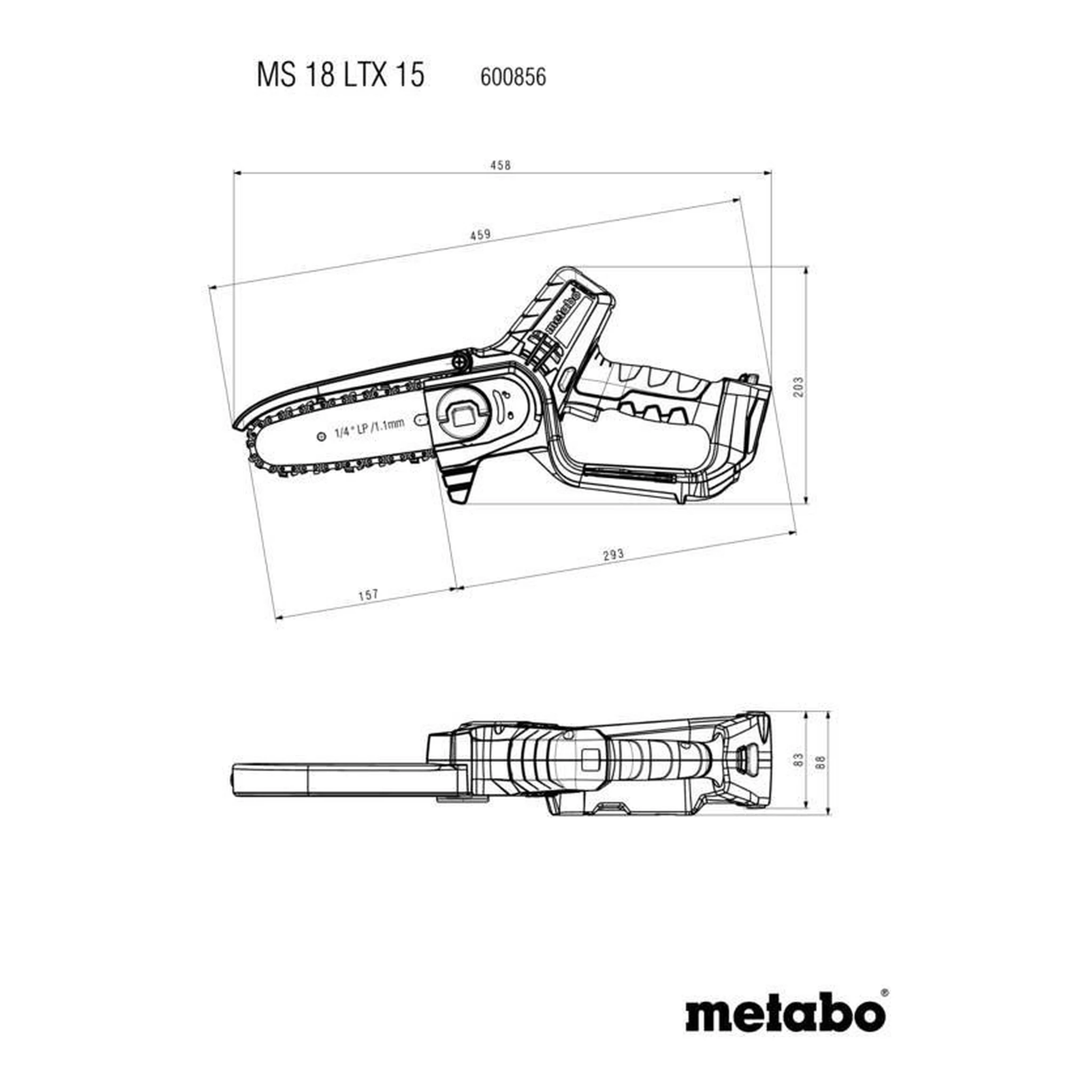 METABO | Akku-Kettensäge | 18 V – Bild 9
