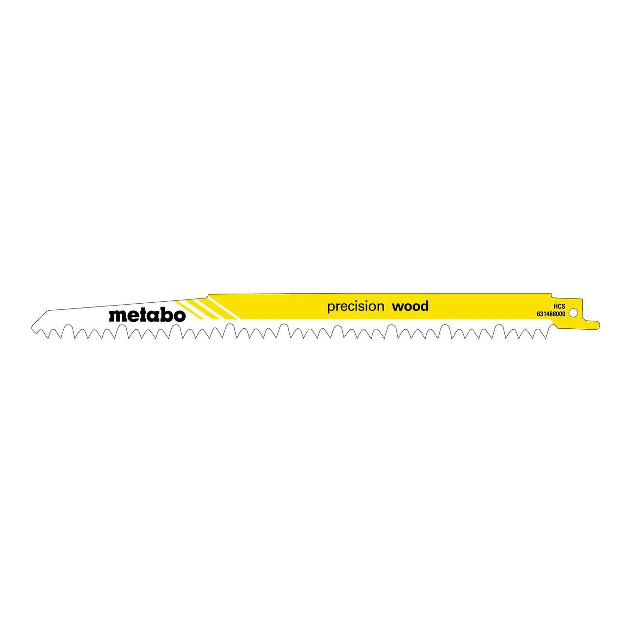 METABO | Säbelsägeblätter | L.240mm Dicke 1,5mm ZAhnteilung5mm | HCS 5TPI geschränkt geschliffen