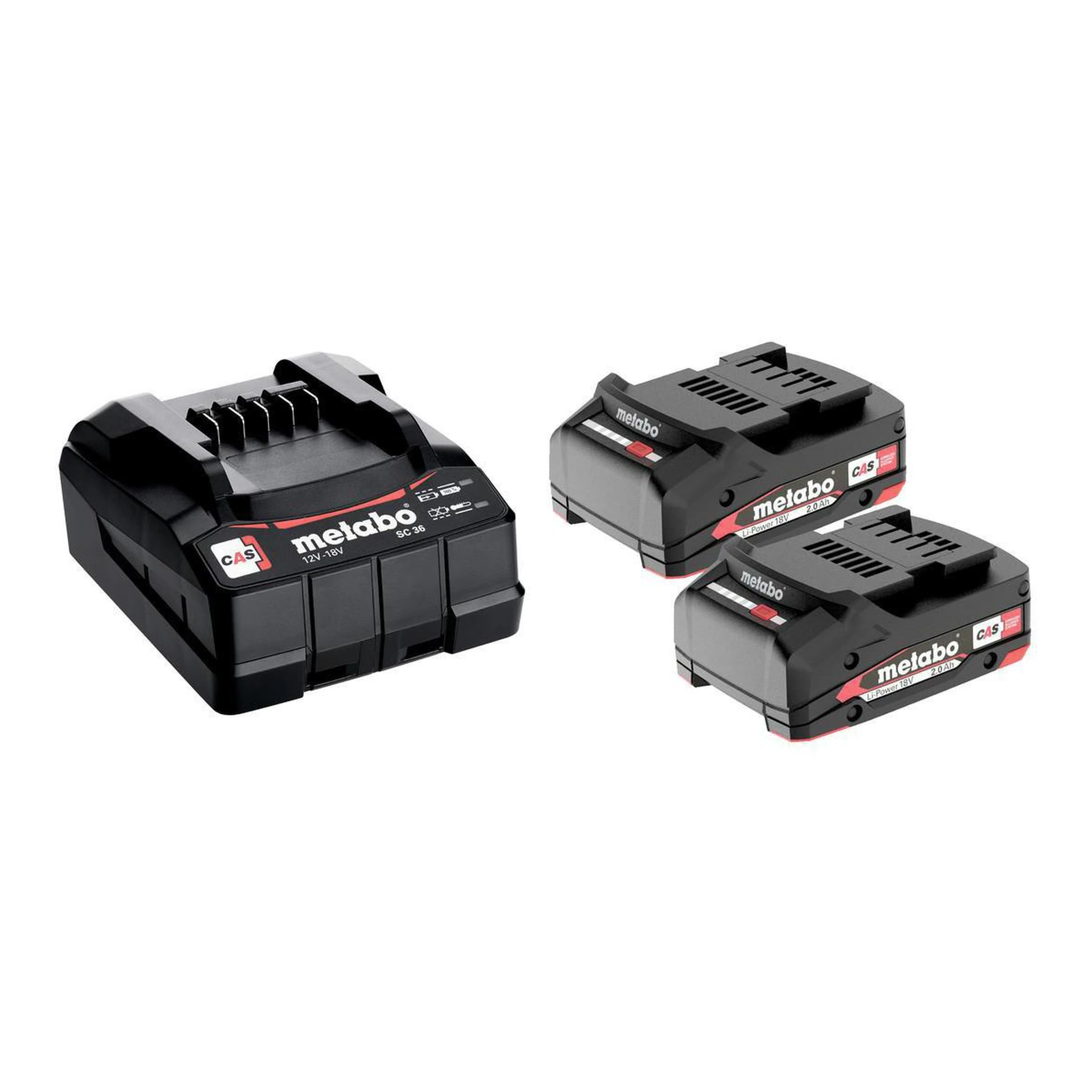 METABO | Akku-Set | 18 V | 2 x 2 Ah
