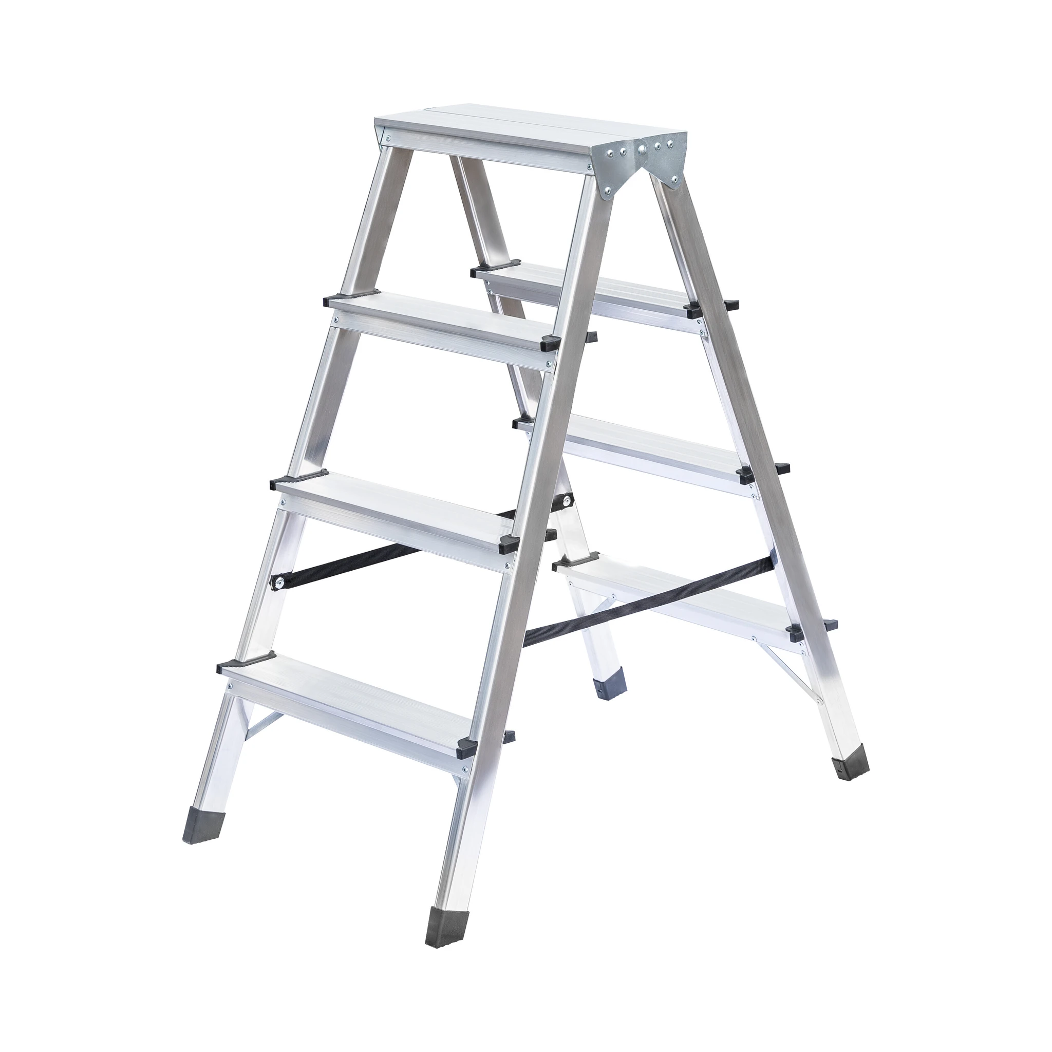 MUNK | Haushaltsleiter beidseitig begehbar 2x4 Stufen