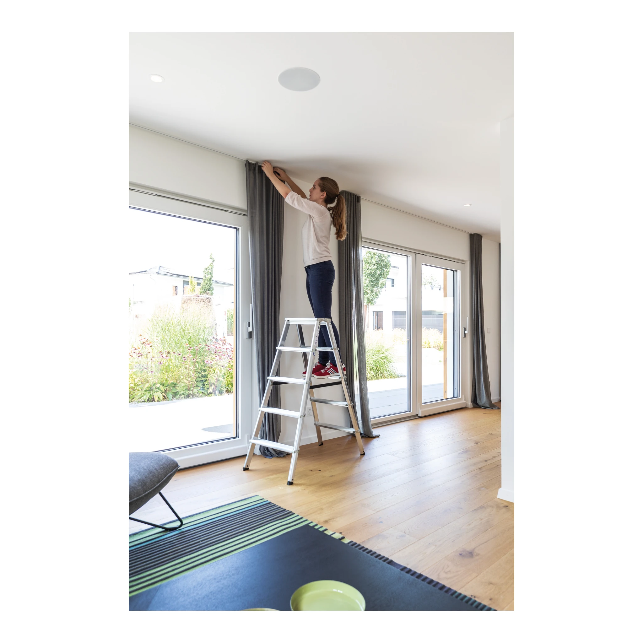 MUNK | ML Stufen-Stehleiter beidseitig begehbar 2x3 Stufen – Bild 5