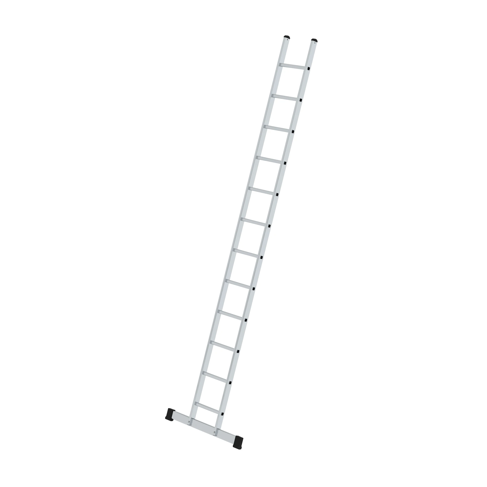MUNK | Sprossen-Anlegeleiter 350 mm breit mit Standard-Traverse 12 Sprossen