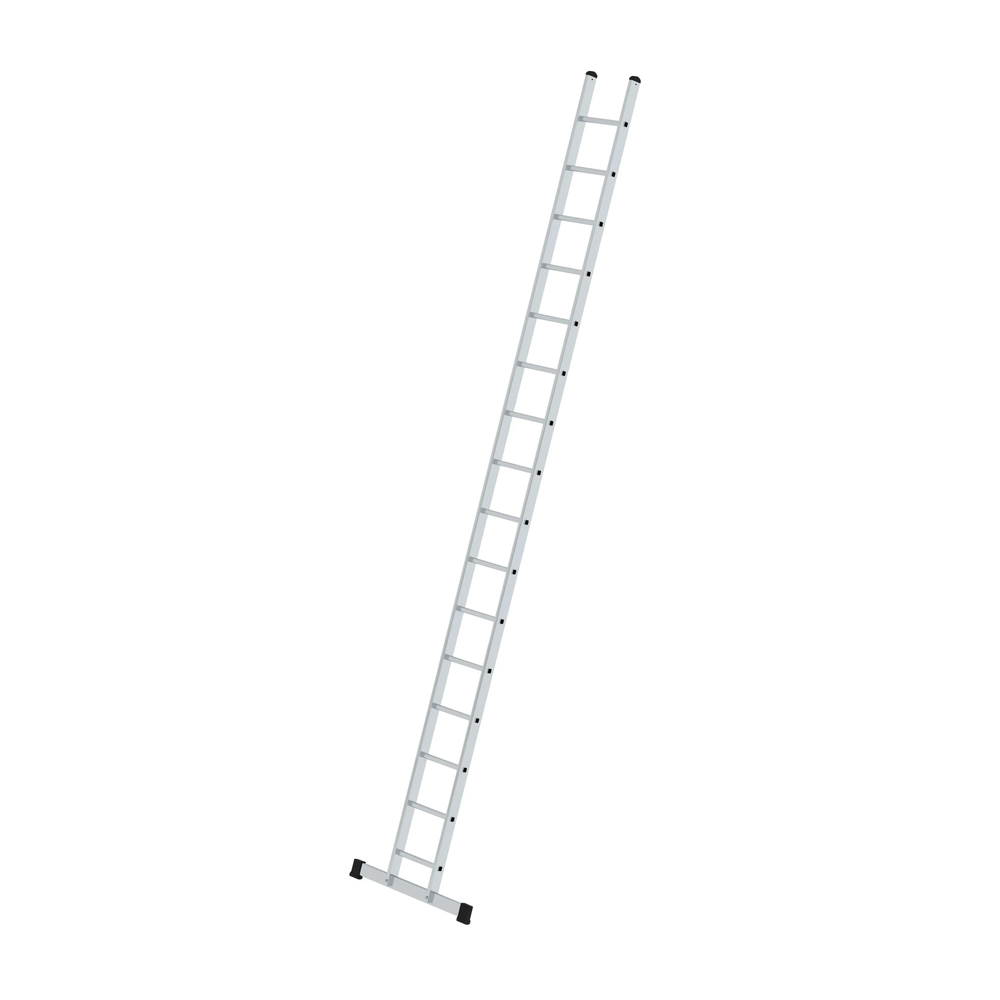 MUNK | Sprossen-Anlegeleiter 350 mm breit mit Standard-Traverse 16 Sprossen