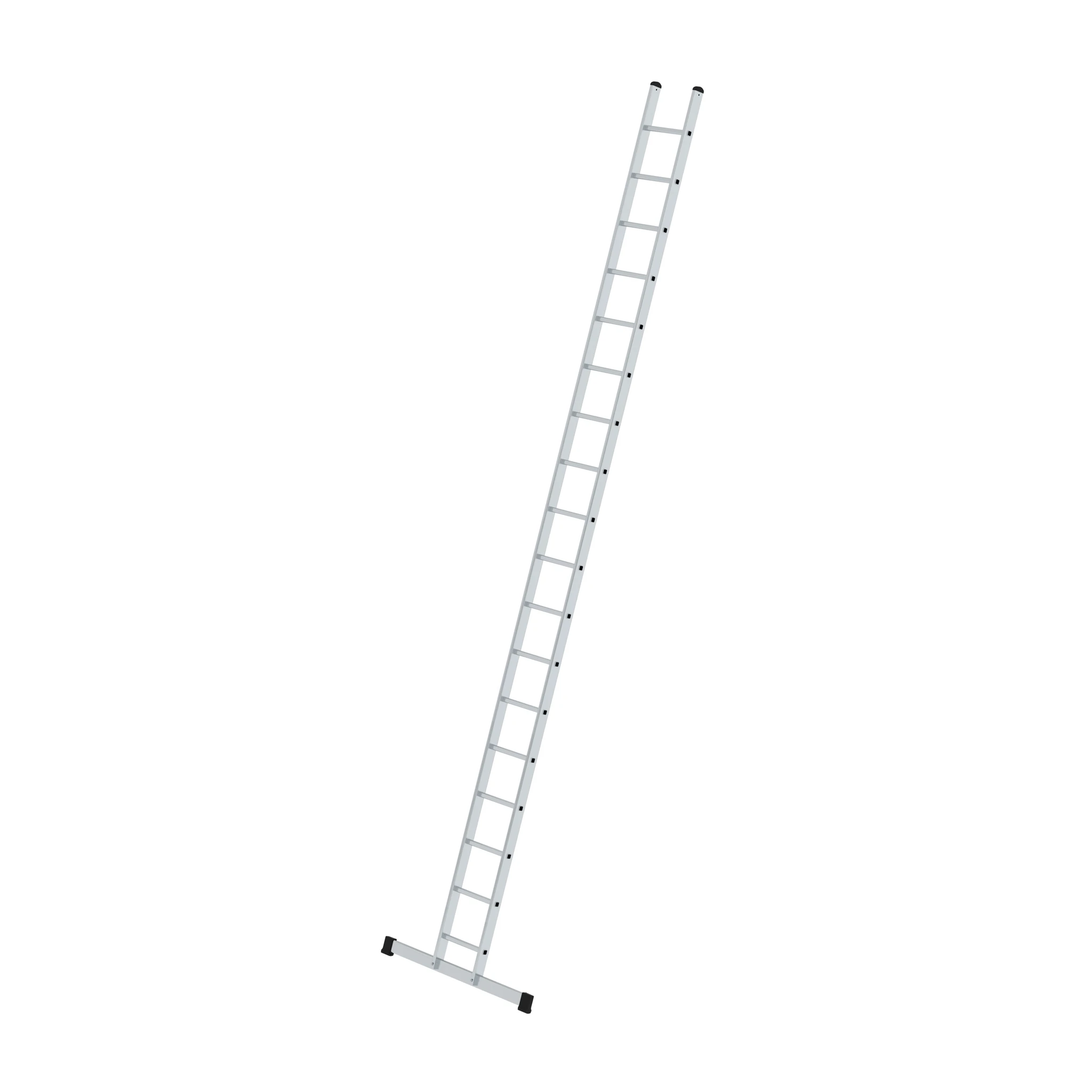 MUNK | Sprossen-Anlegeleiter 350 mm breit mit Standard-Traverse 18 Sprossen