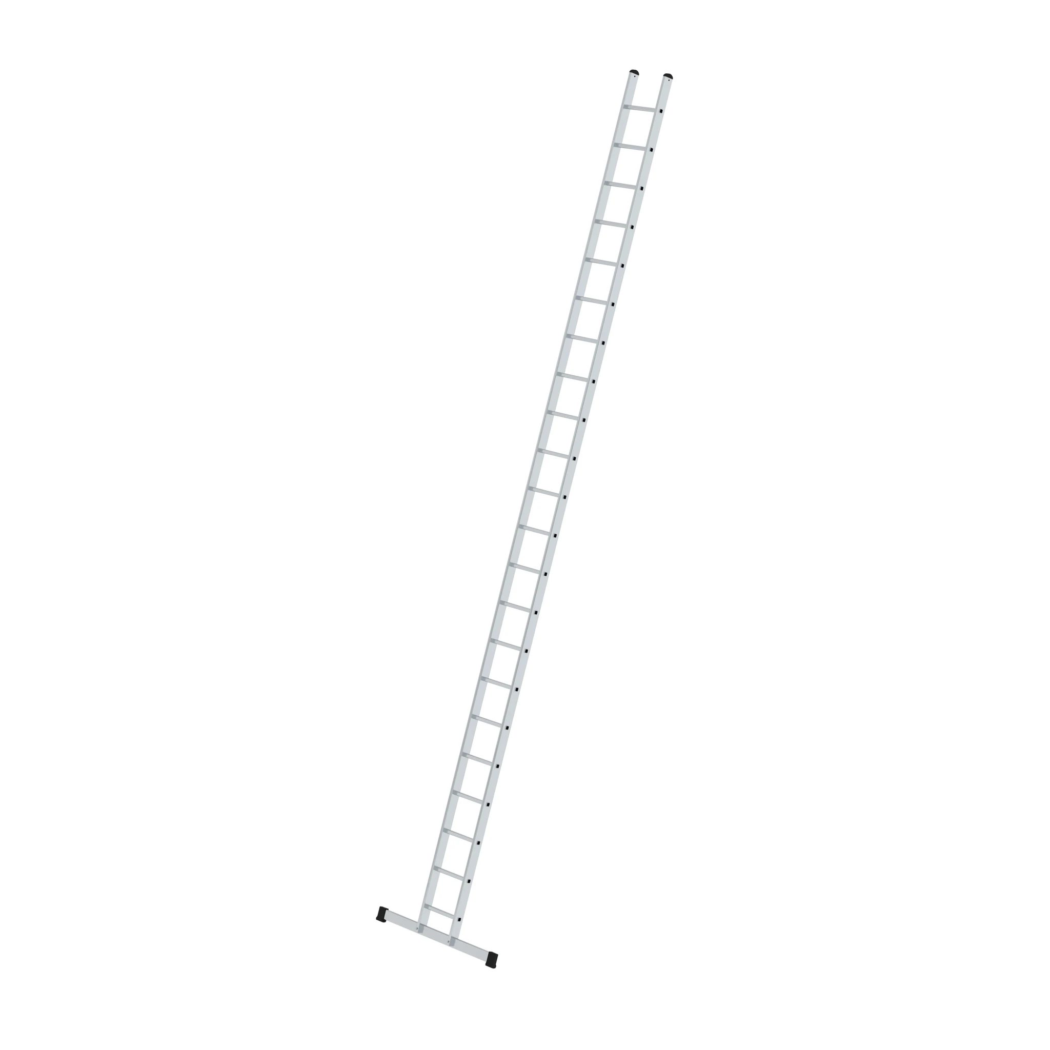 MUNK | Sprossen-Anlegeleiter 350 mm breit mit Standard-Traverse 22 Sprossen