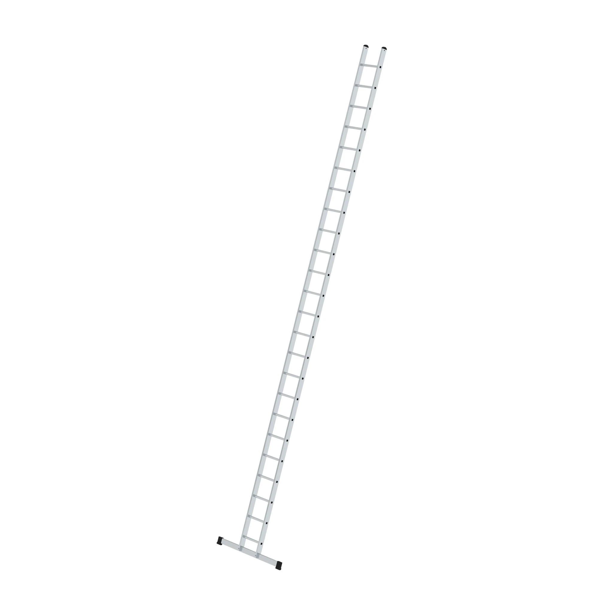 MUNK | Sprossen-Anlegeleiter 350 mm breit mit Standard-Traverse 24 Sprossen