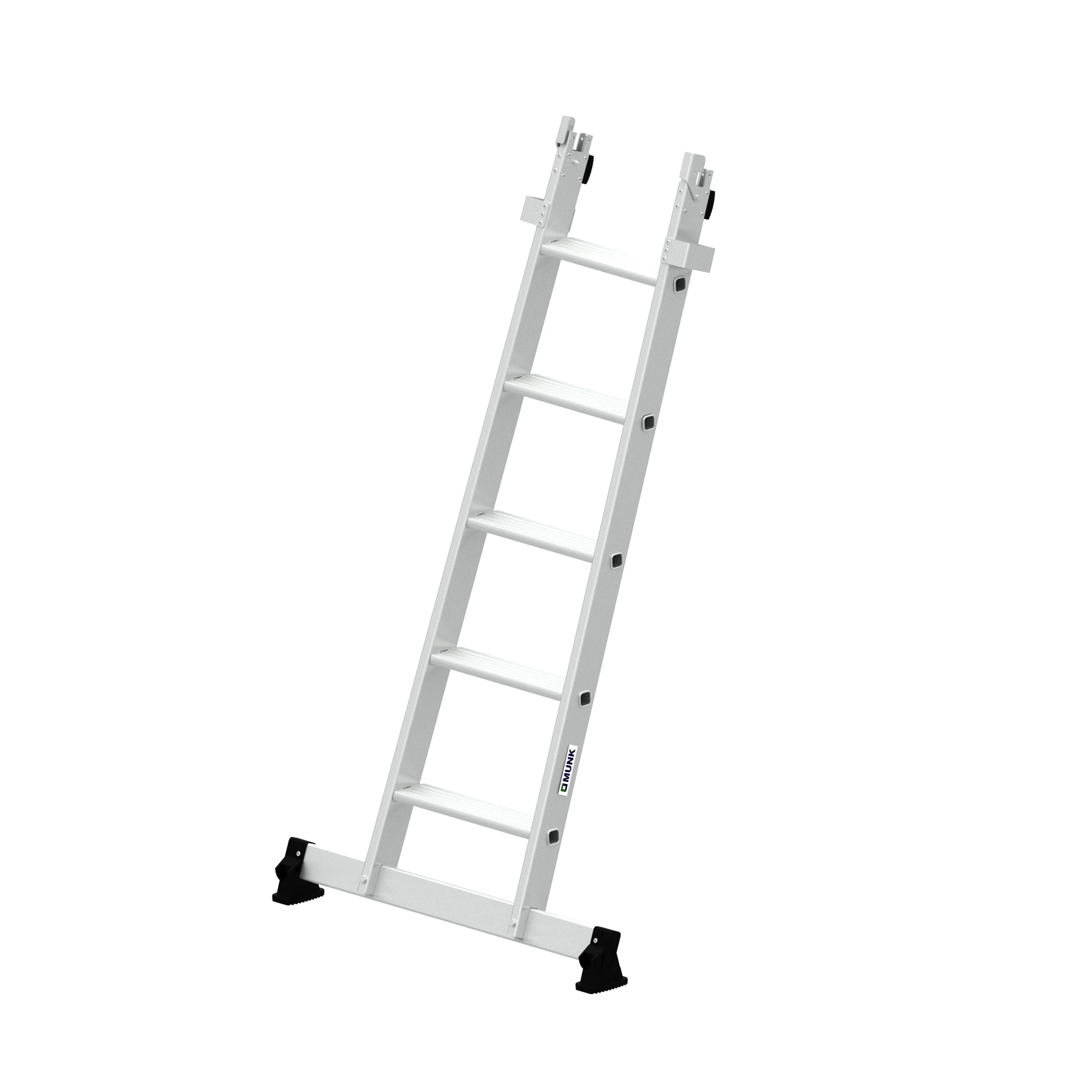 MUNK | Stufen-Glasreinigerleiter Unterteil mit nivello®-Traverse 5 Stufen