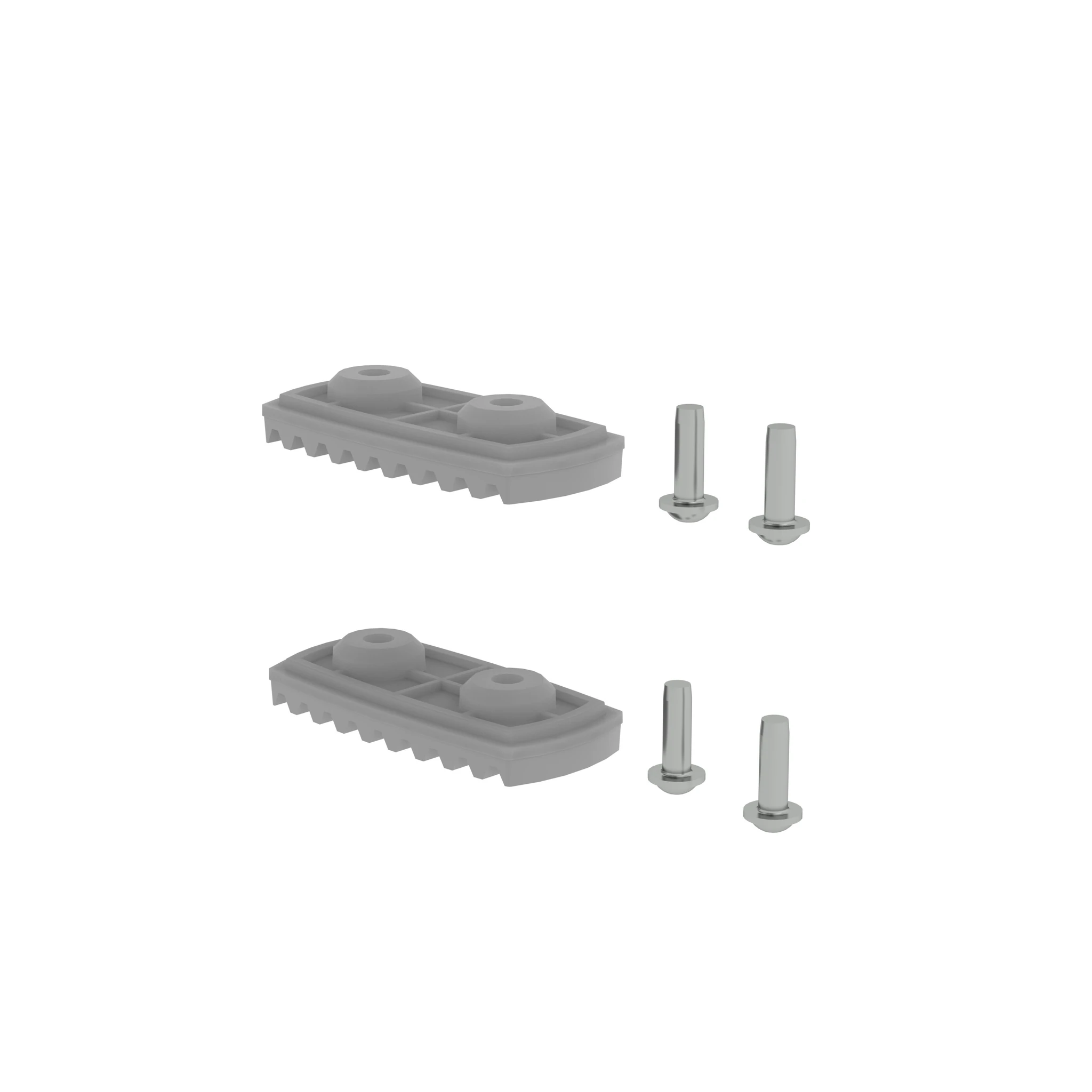 MUNK | nivello®-Fußplatte für glatte Untergründe für Holmhöhe 58/73 mm