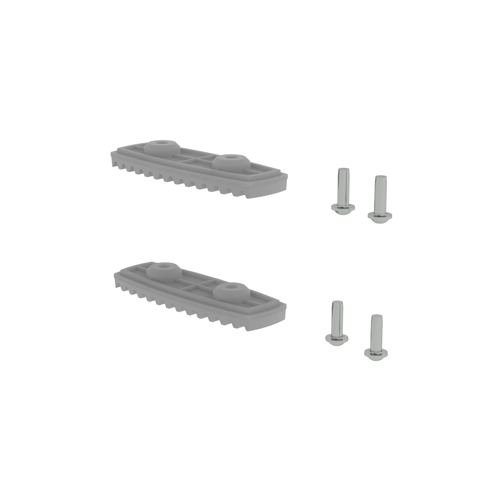 MUNK | nivello®-Fußplatte für glatte Untergründe für Holmhöhe 85/98 mm