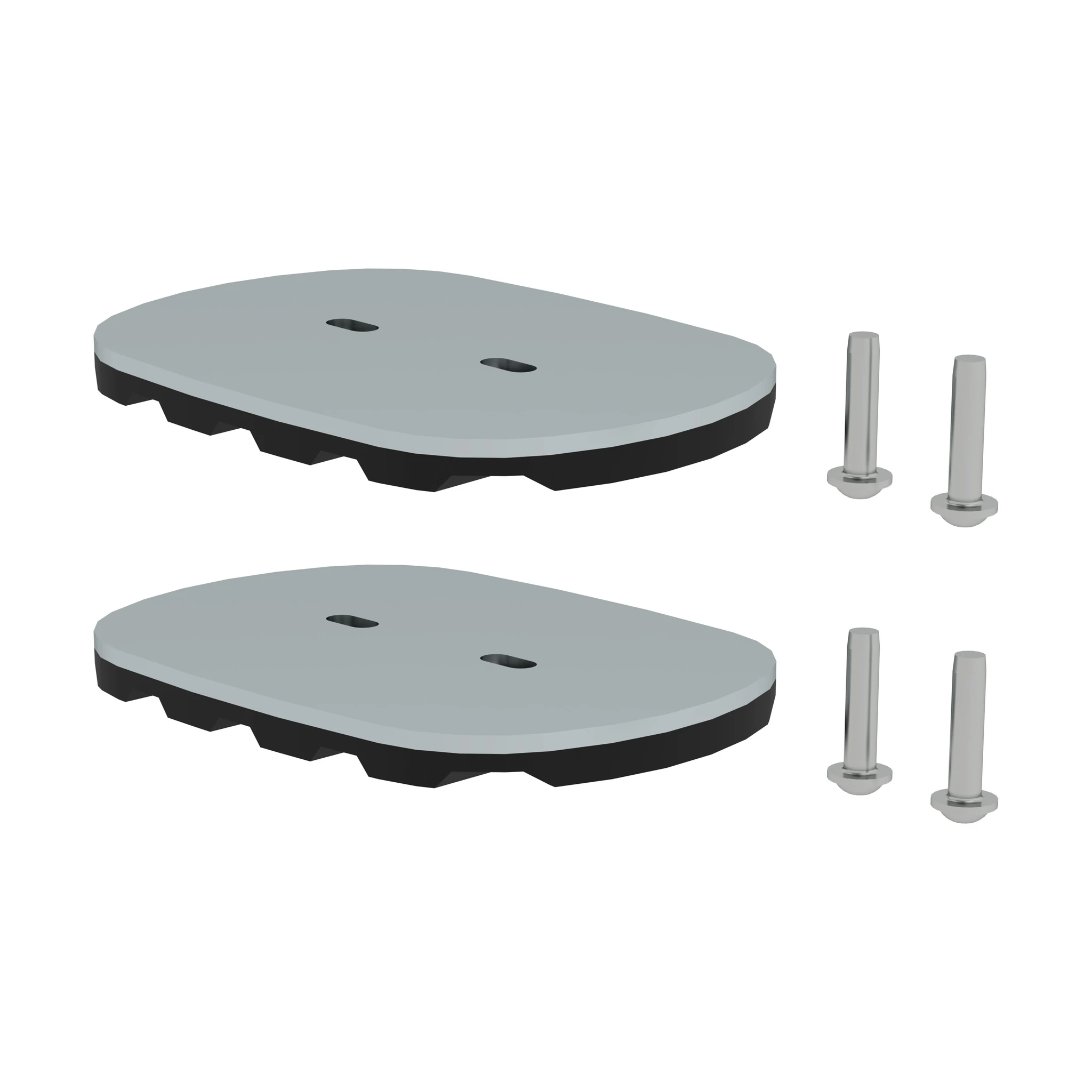 MUNK | nivello®-Fußplatte für Gitterroste 126x89 mm