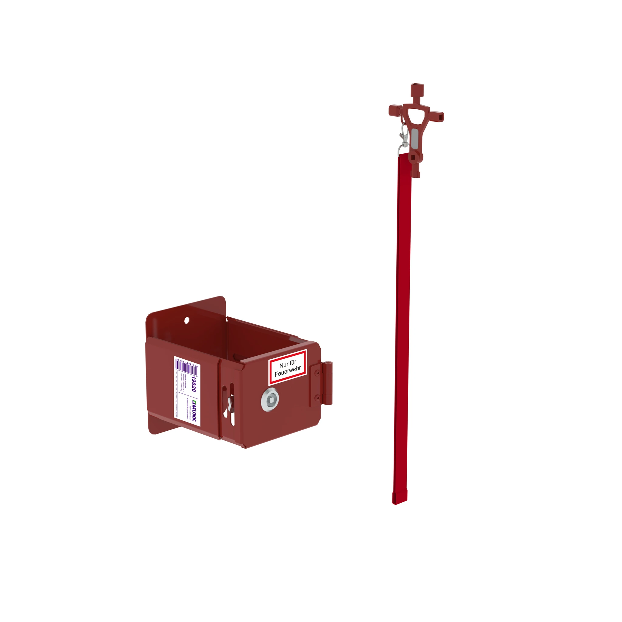 MUNK | Leiterhalter pulverbeschichtet RAL 3000 Master Key