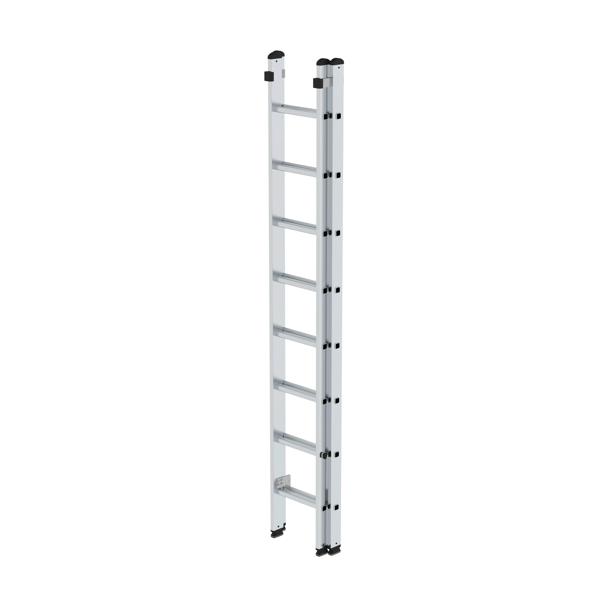 MUNK | Sprossen-Schiebeleiter 2-teilig ohne Traverse 2x8 Sprossen – Bild 2