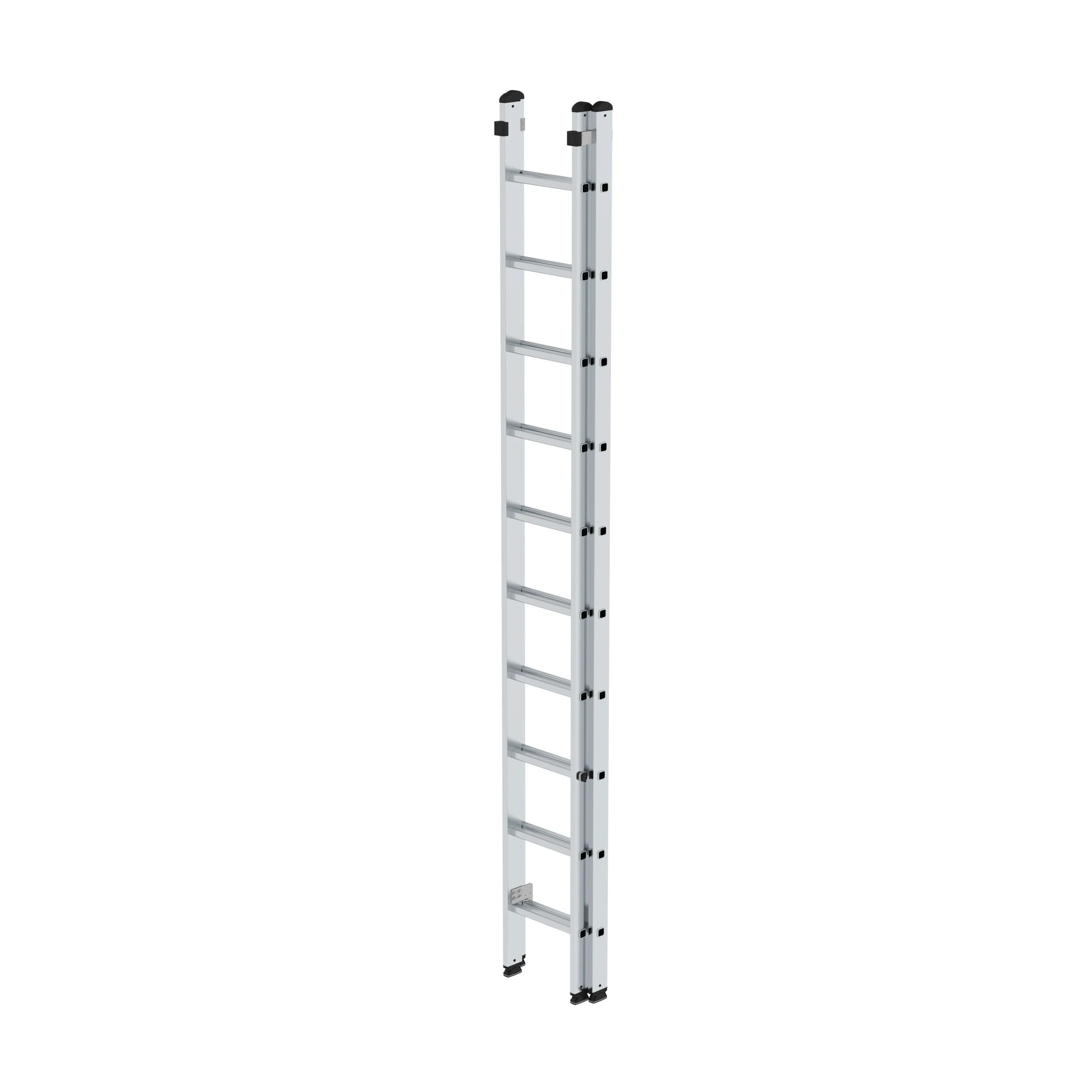 MUNK | Sprossen-Schiebeleiter 2-teilig ohne Traverse 2x10 Sprossen – Bild 2