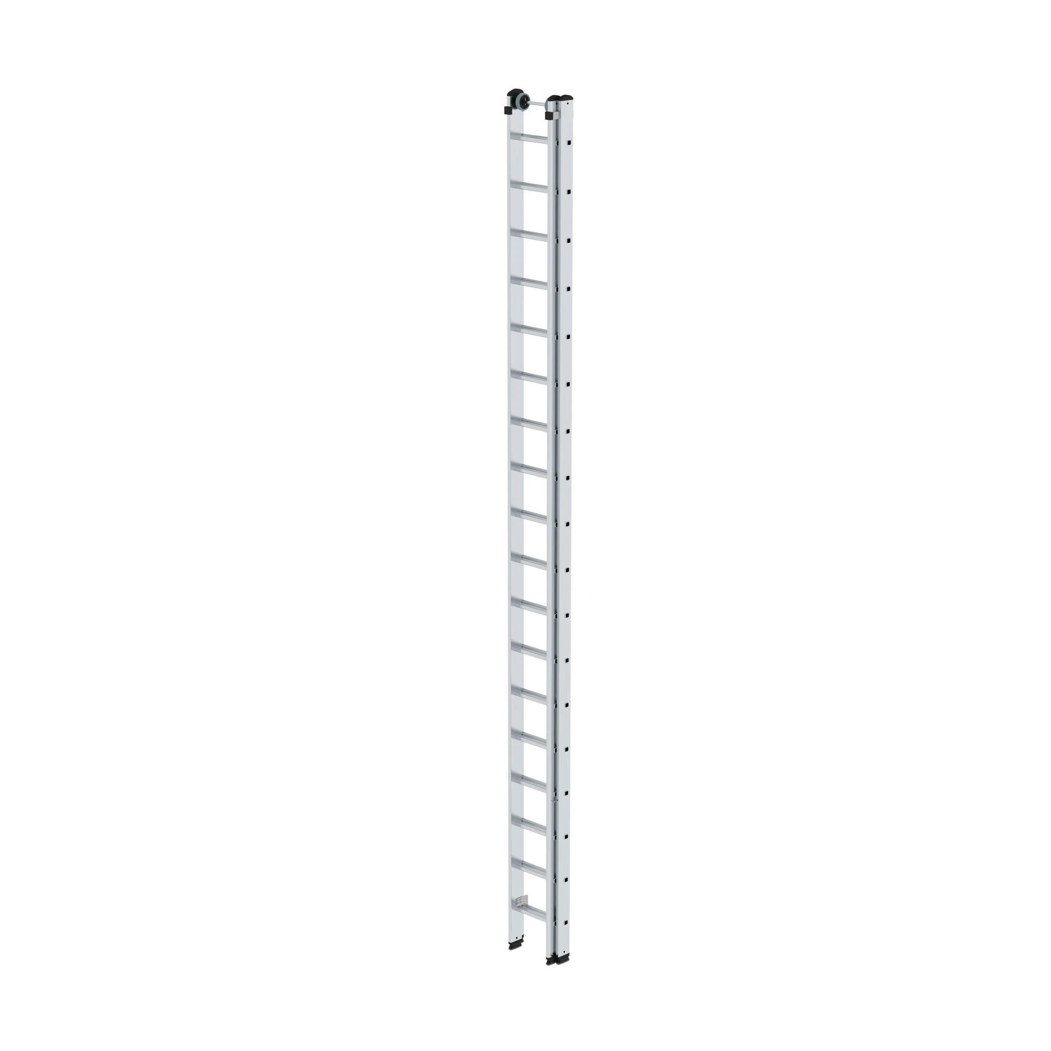 MUNK | Sprossen-Schiebeleiter 2-teilig ohne Traverse 2x18 Sprossen – Bild 2
