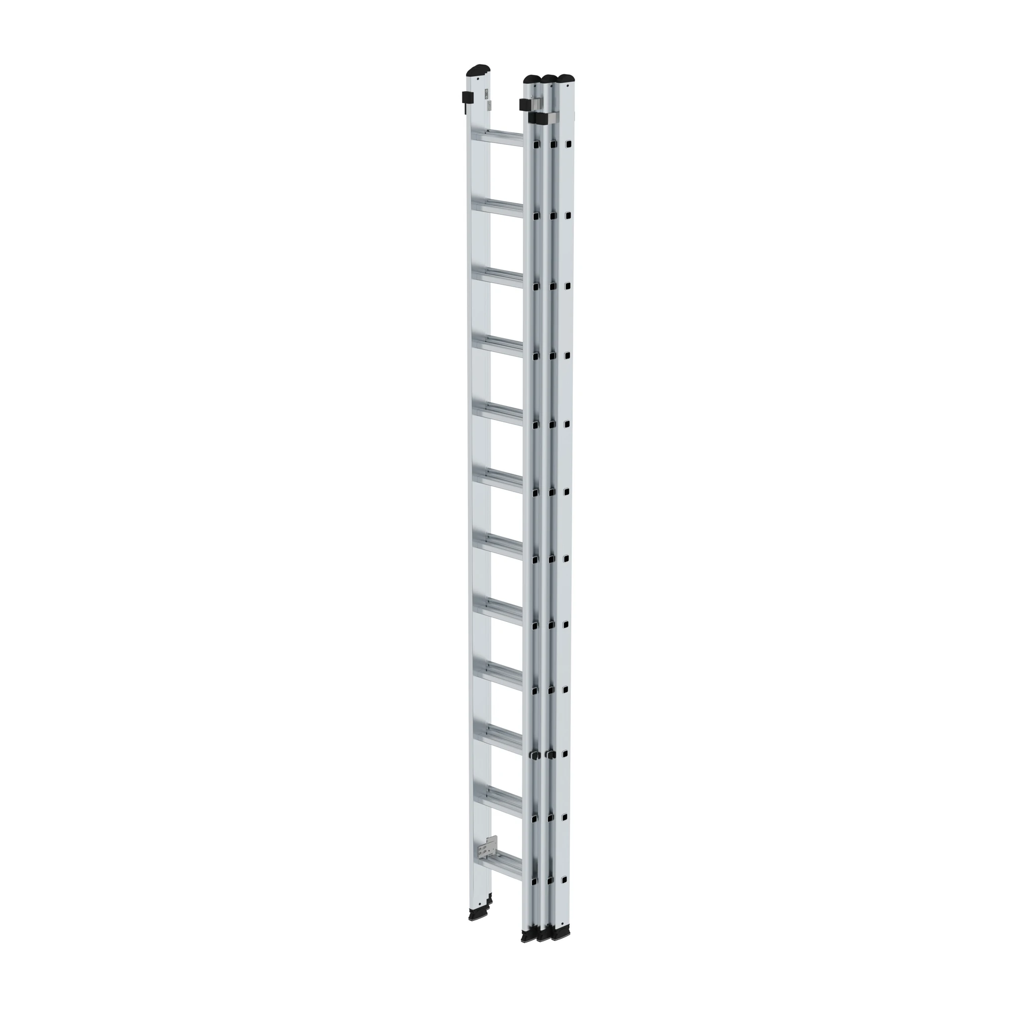 MUNK | Sprossen-Schiebeleiter 3-teilig ohne Traverse 3x12 Sprossen – Bild 2