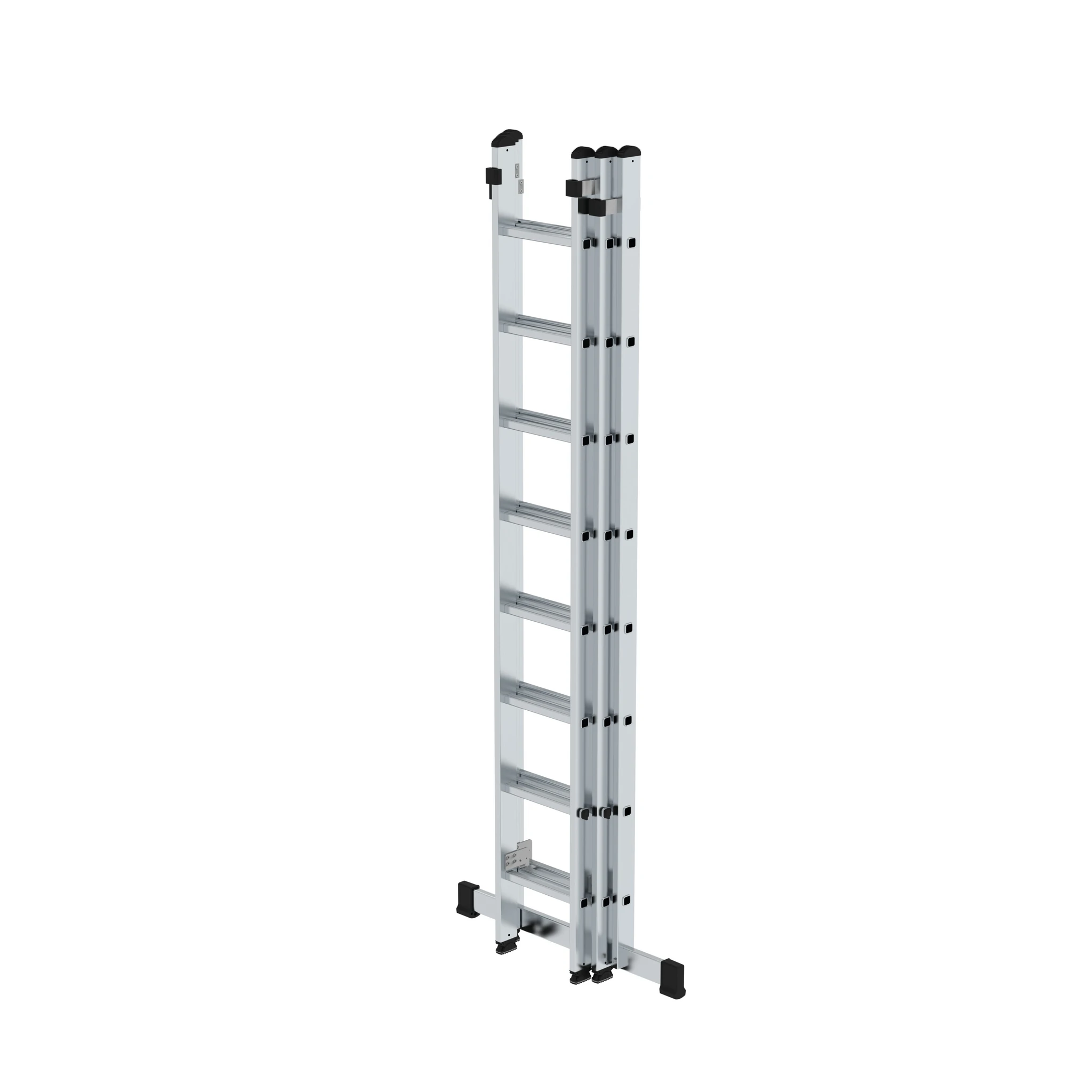 MUNK | Sprossen-Schiebeleiter 3-teilig mit Standard-Traverse 3x8 Sprossen – Bild 2