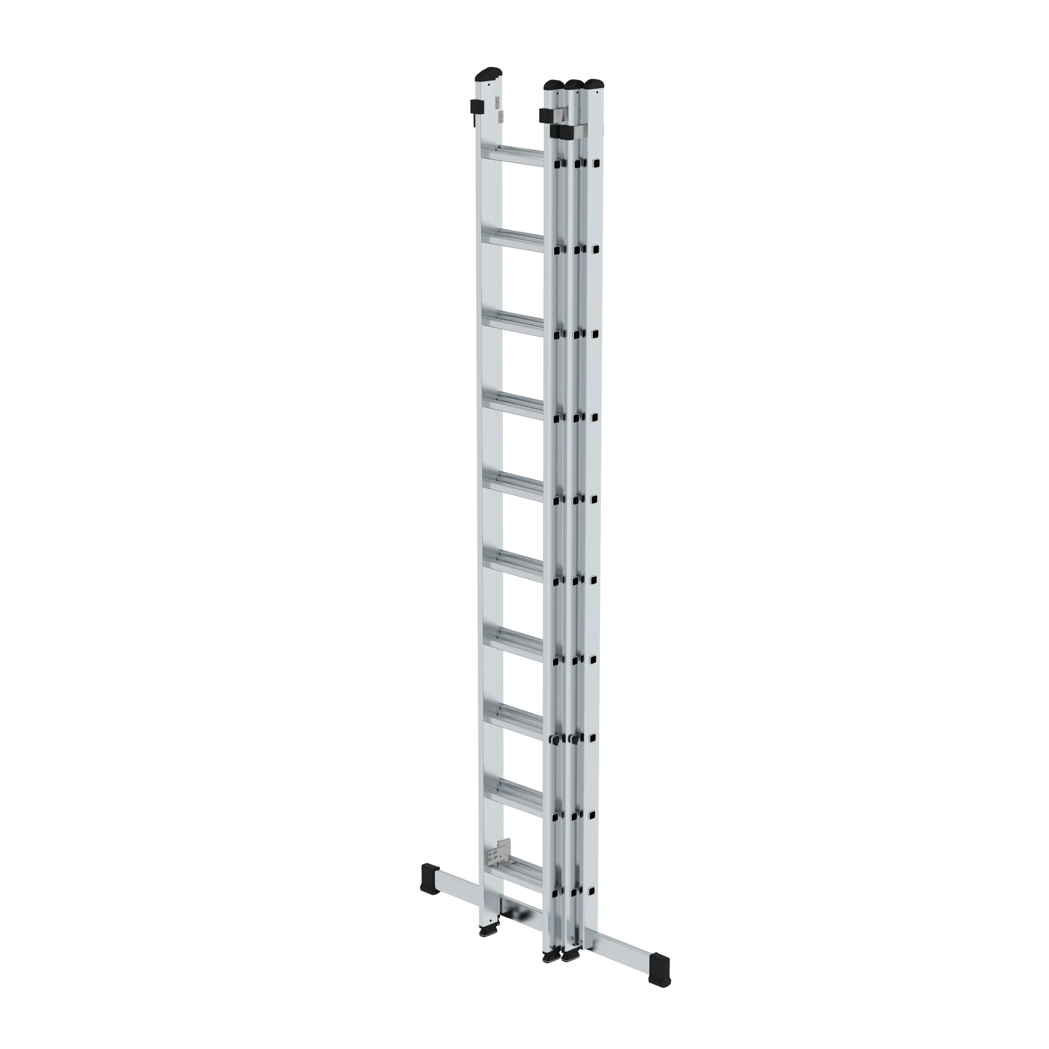 MUNK | Sprossen-Schiebeleiter 3-teilig mit Standard-Traverse 3x10 Sprossen – Bild 2