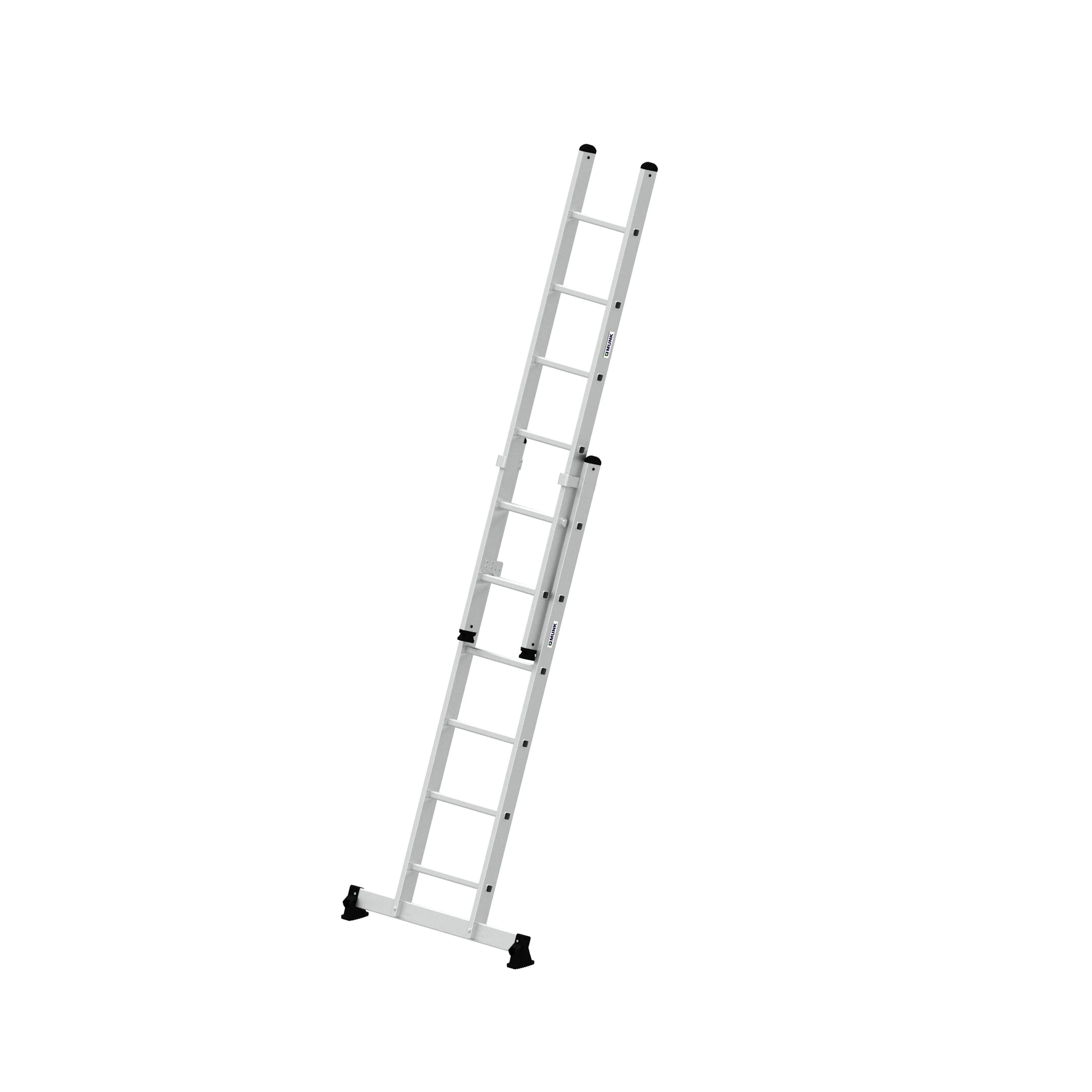 MUNK | Sprossen-Schiebeleiter 2-teilig mit nivello®-Traverse 2x6 Sprossen