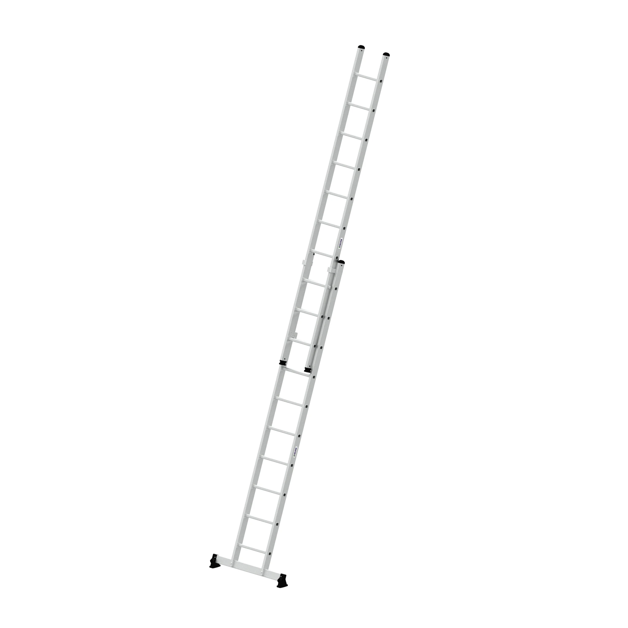 MUNK | Sprossen-Schiebeleiter 2-teilig mit nivello®-Traverse 2x10 Sprossen