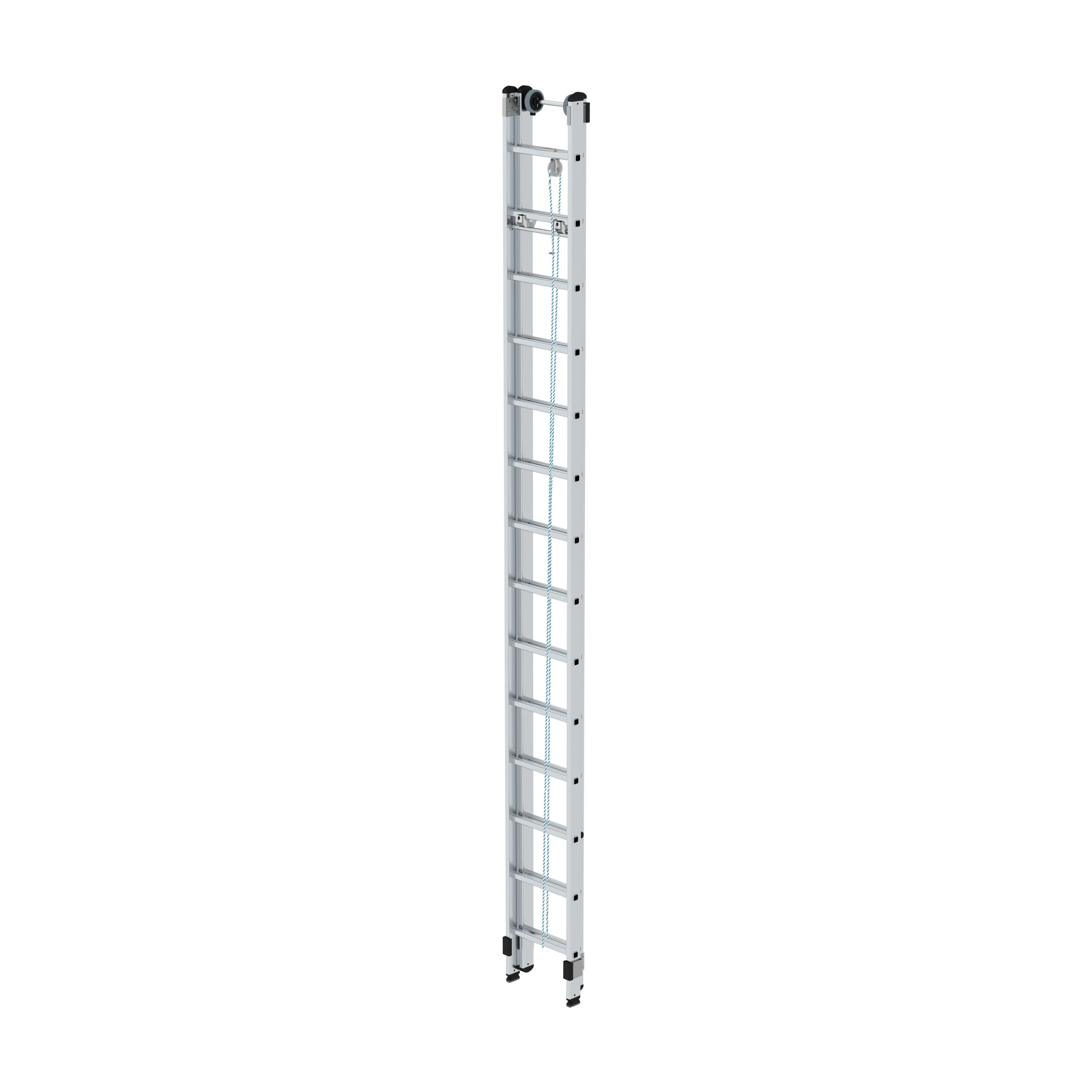 MUNK | Sprossen-Seilzugleiter 2-teilig ohne Traverse 2x14 Sprossen – Bild 2