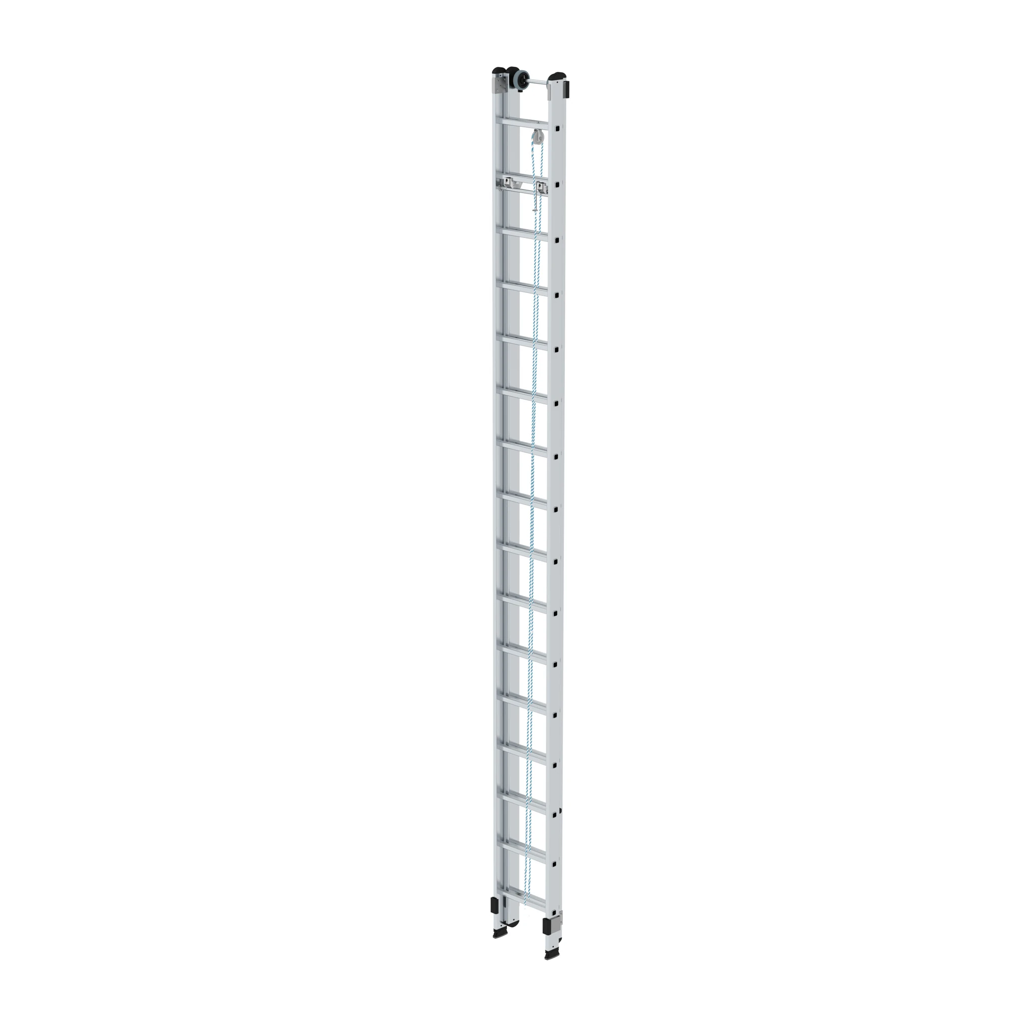 MUNK | Sprossen-Seilzugleiter 2-teilig ohne Traverse 2x16 Sprossen – Bild 2