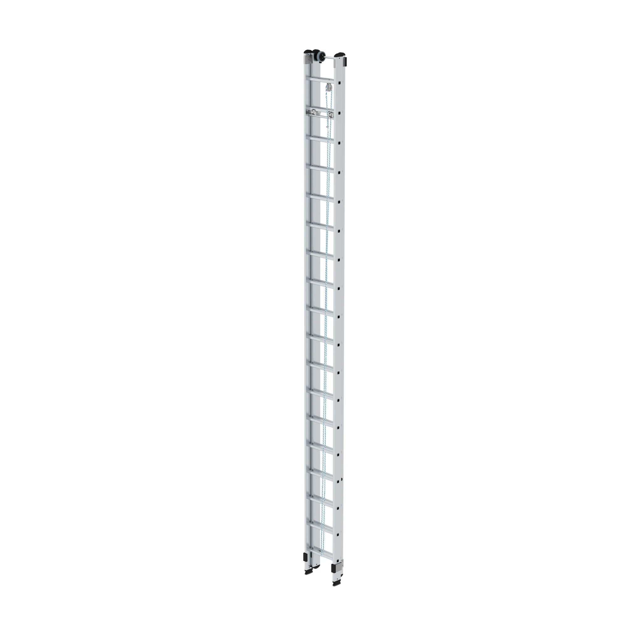 MUNK | Sprossen-Seilzugleiter 2-teilig ohne Traverse 2x18 Sprossen – Bild 2