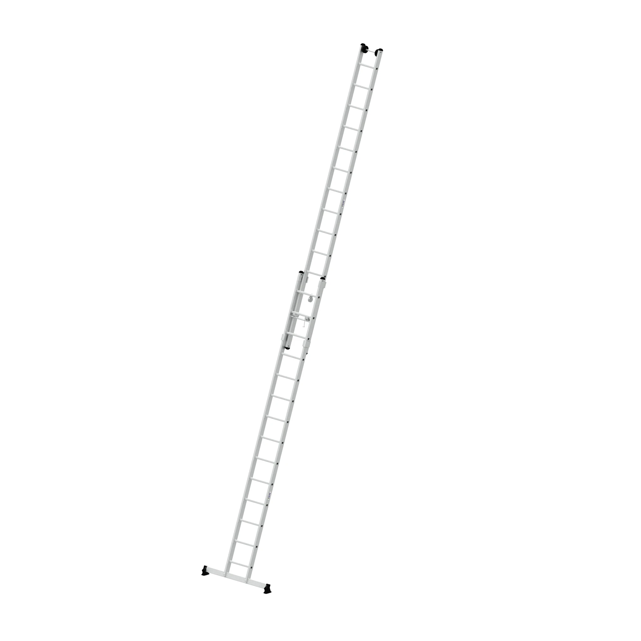 MUNK | Sprossen-Seilzugleiter 2-teilig mit nivello®-Traverse 2x14 Sprossen