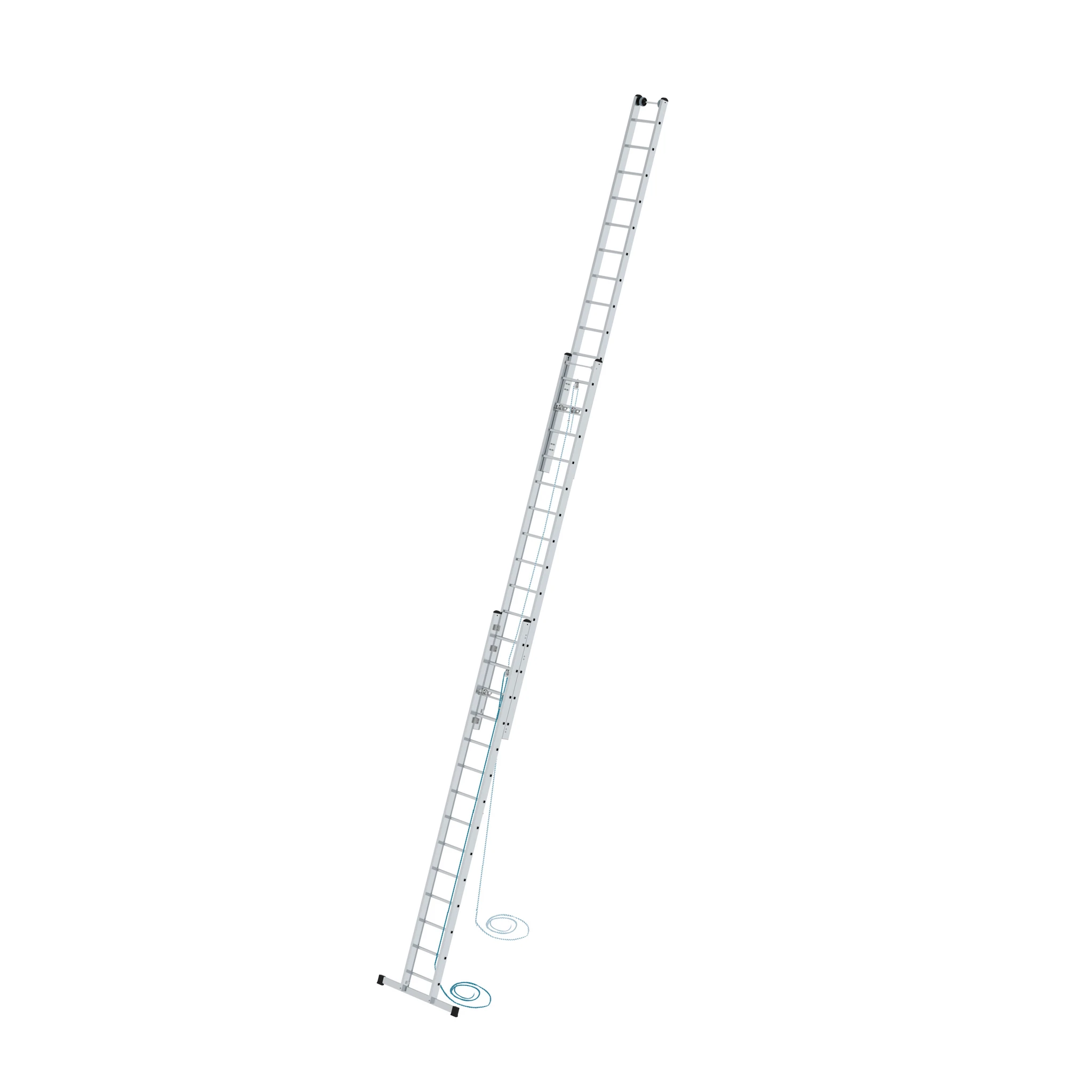 MUNK | Sprossen-Seilzugleiter 3-teilig mit Standard-Traverse 3x14 Sprossen