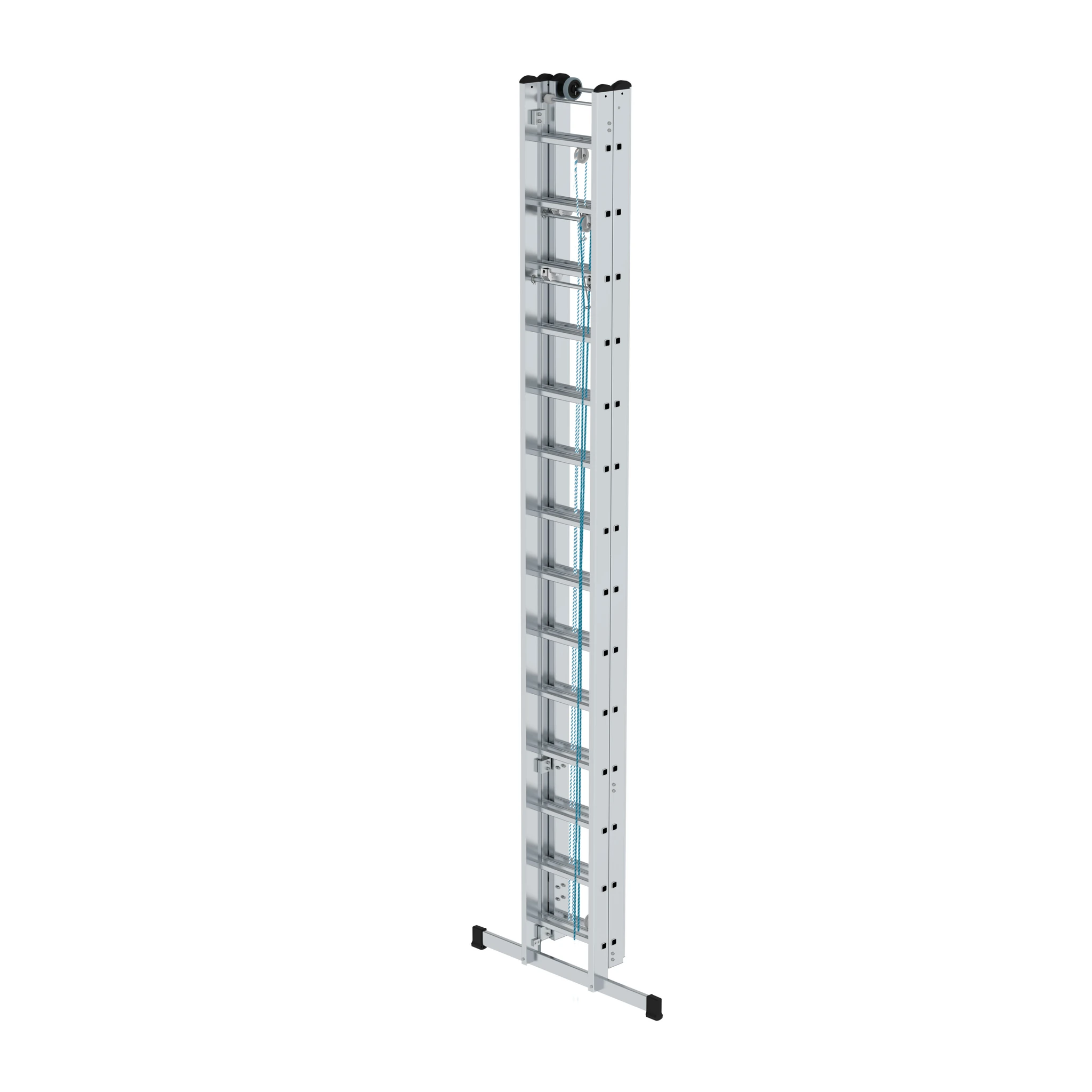 MUNK | Sprossen-Seilzugleiter 3-teilig mit Standard-Traverse 3x14 Sprossen – Bild 2