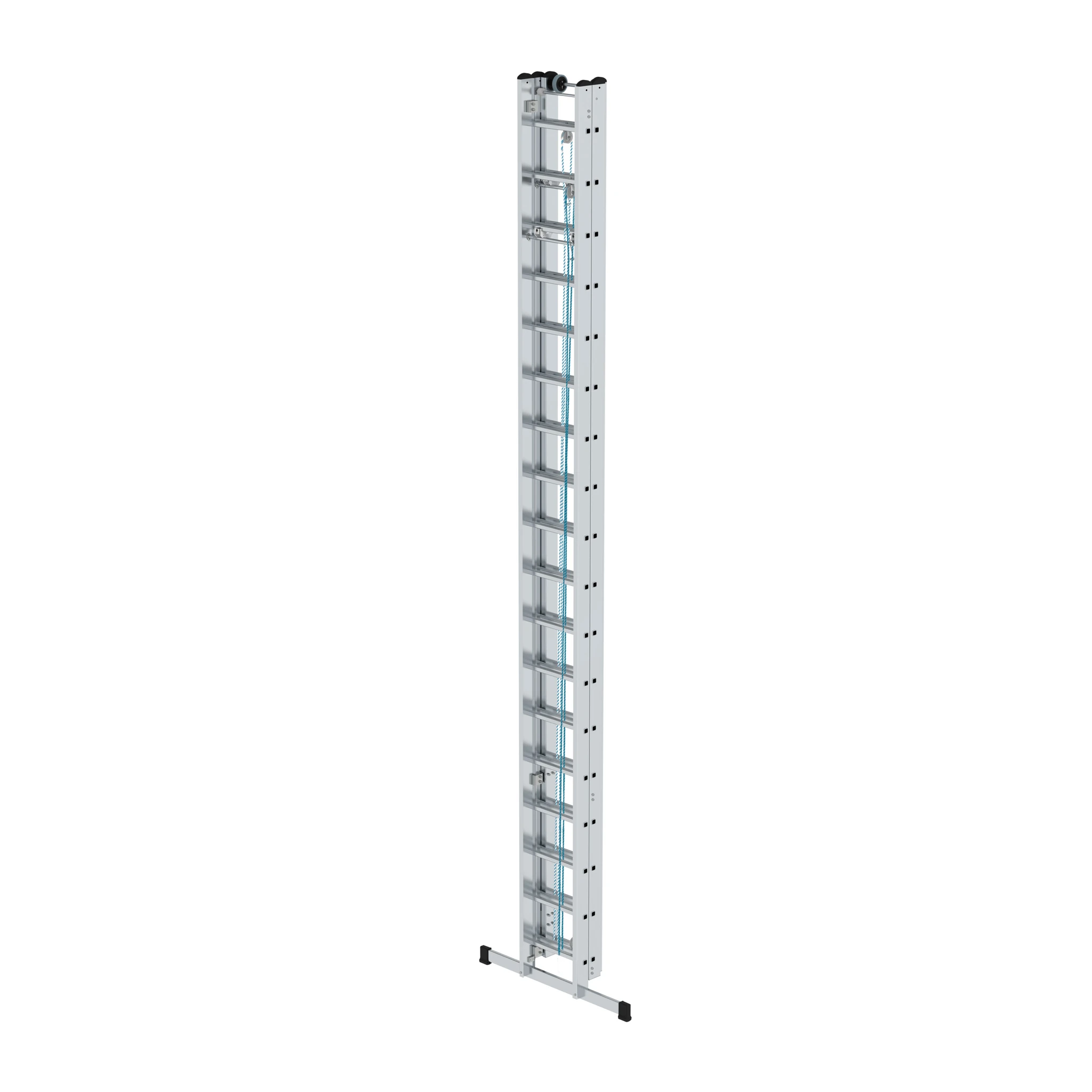 MUNK | Sprossen-Seilzugleiter 3-teilig mit Standard-Traverse 3x18 Sprossen – Bild 2