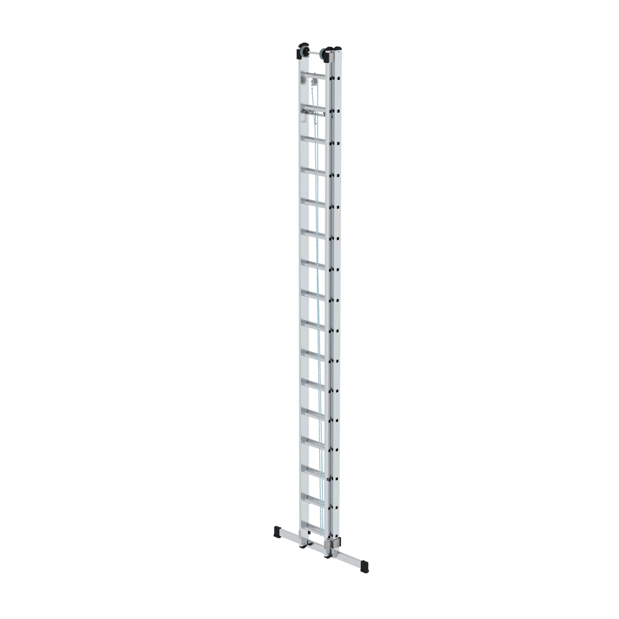 MUNK | Sprossen-Seilzugleiter 2-teilig mit Standard-Traverse 2x16 Sprossen – Bild 2