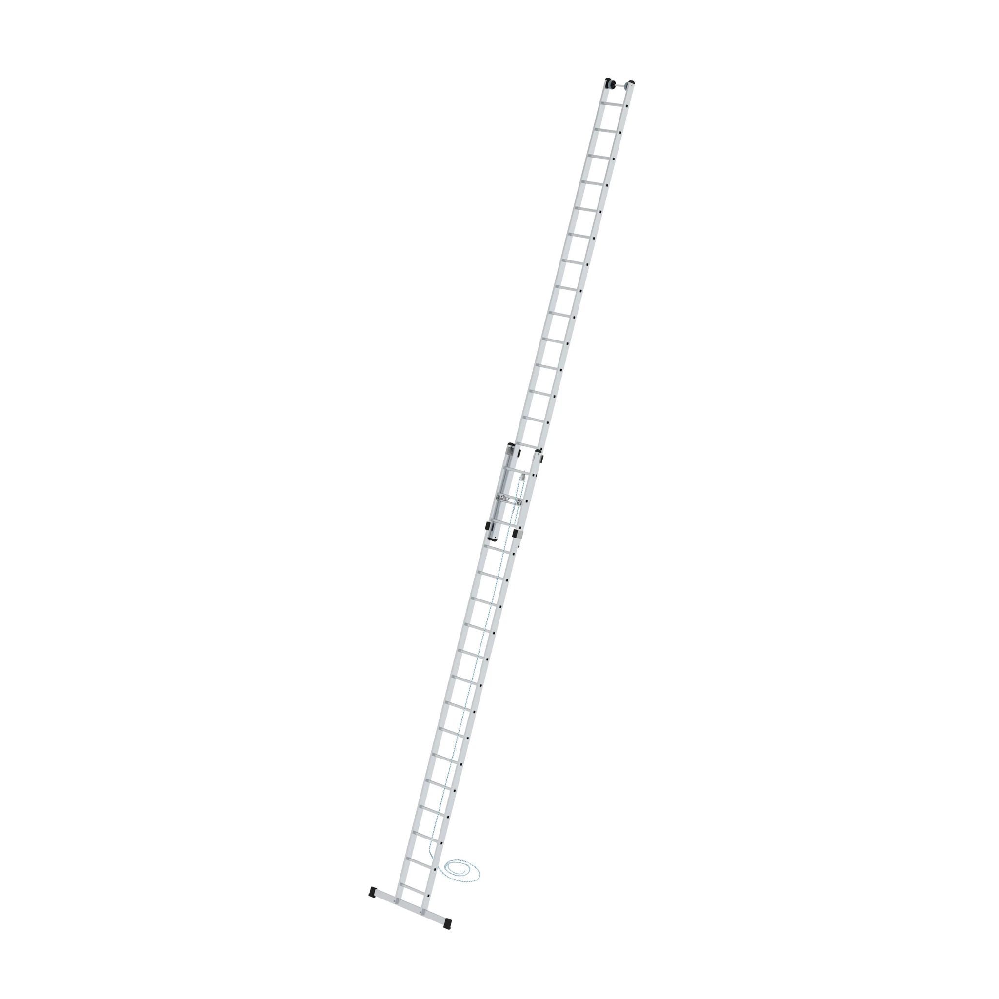 MUNK | Sprossen-Seilzugleiter 2-teilig mit Standard-Traverse 2x17 Sprossen