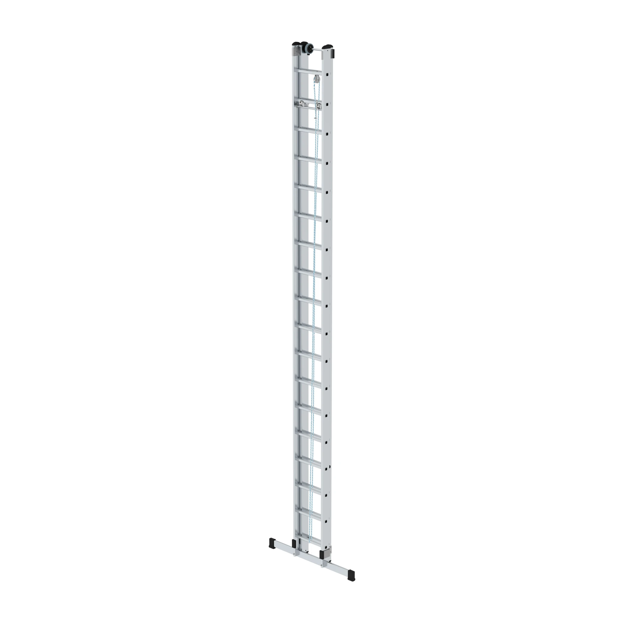 MUNK | Sprossen-Seilzugleiter 2-teilig mit Standard-Traverse 2x18 Sprossen – Bild 2