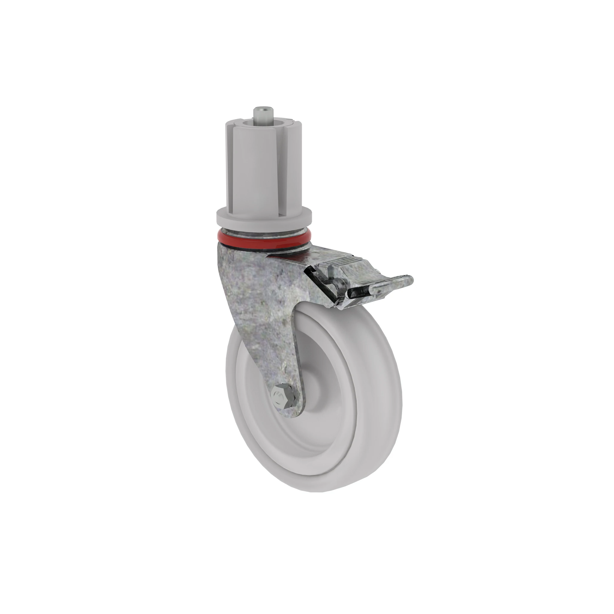 MUNK | Lenkrolle ø 125 mm mit Feststellbremse und Zapfen