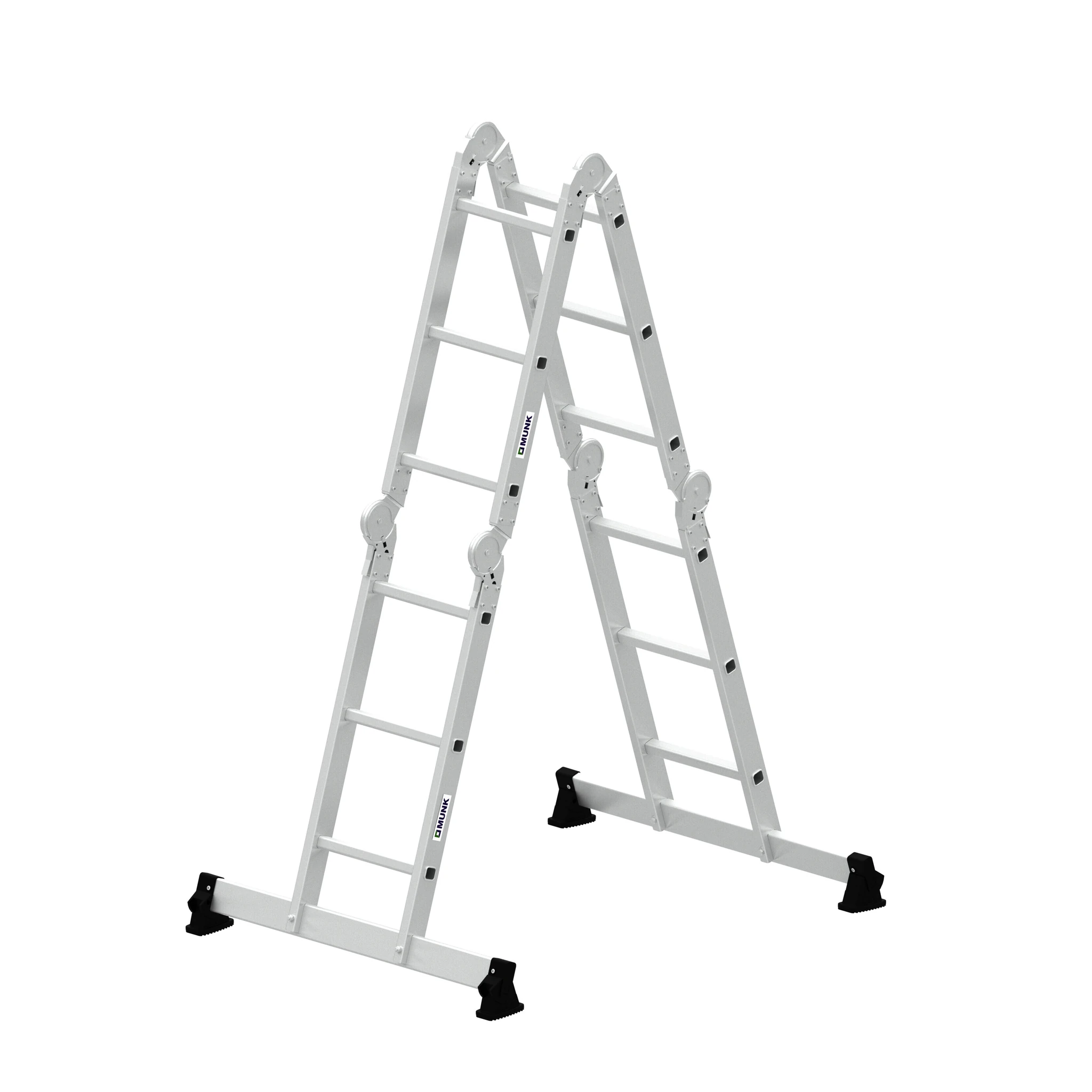 MUNK | Vielzweckleiter 4-teilig mit nivello®-Traverse 4x3 Sprossen