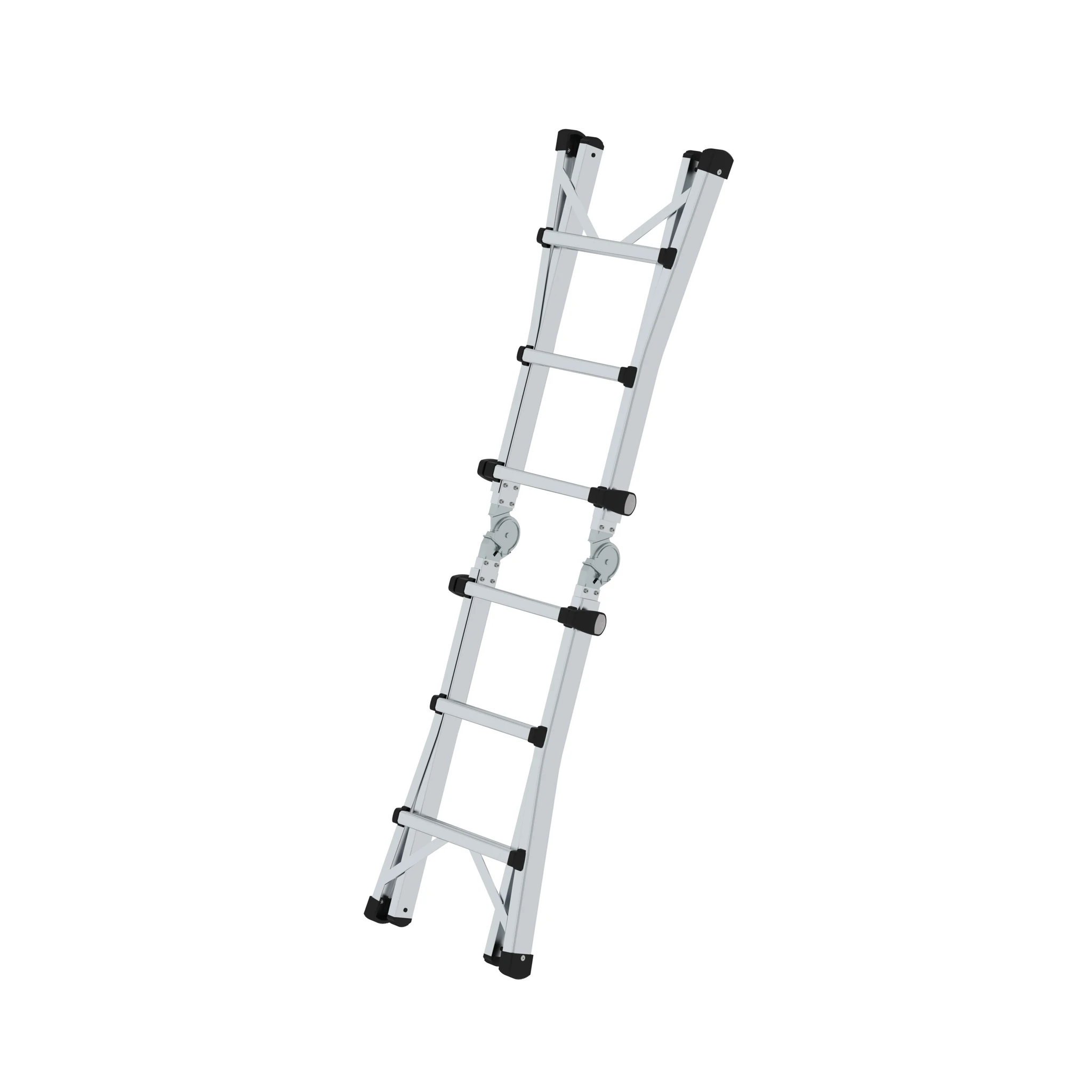 MUNK | Sprossen-Teleskopleiter 4-teilig ohne Traverse 4x3 Sprossen – Bild 4