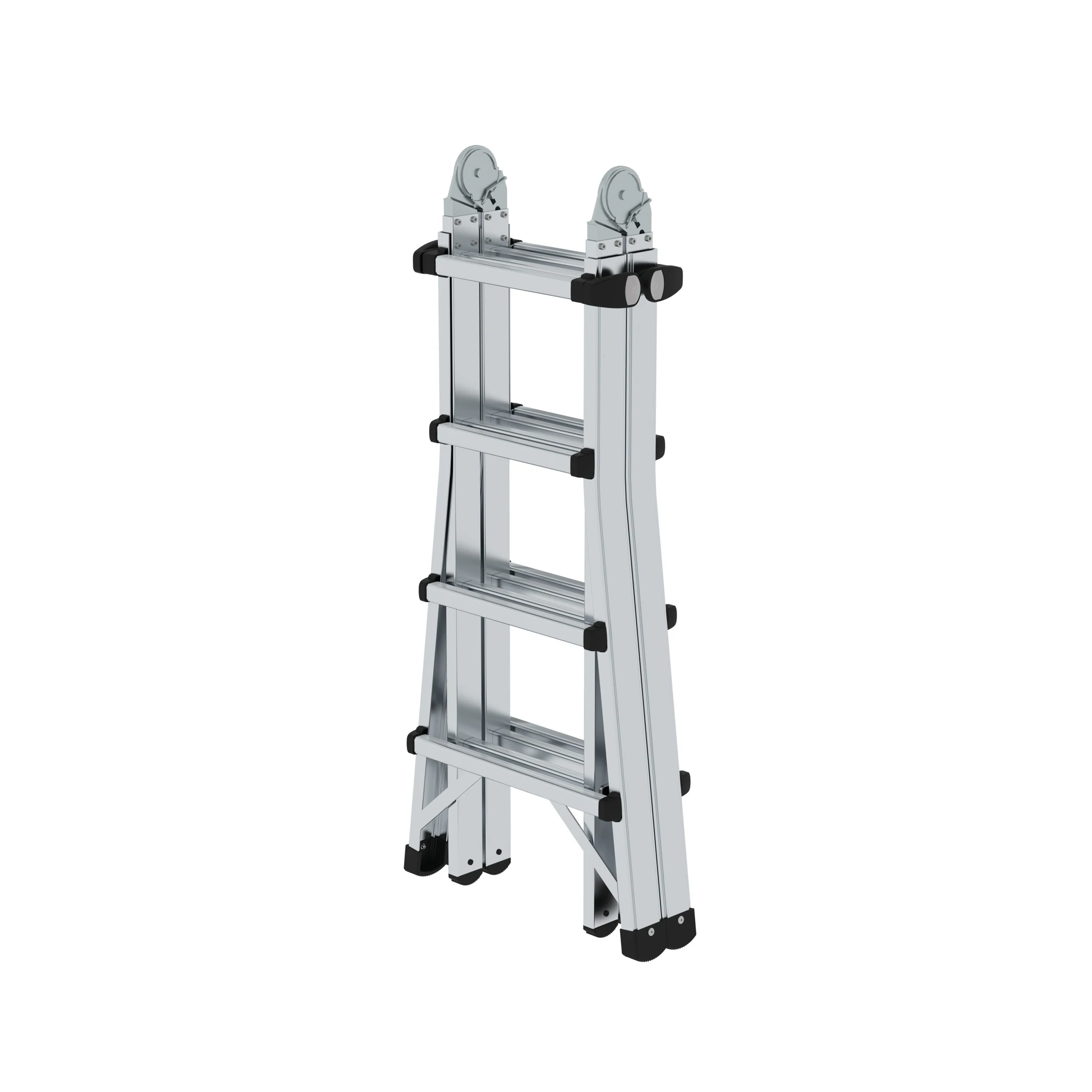 MUNK | Sprossen-Teleskopleiter 4-teilig ohne Traverse 4x4 Sprossen – Bild 2