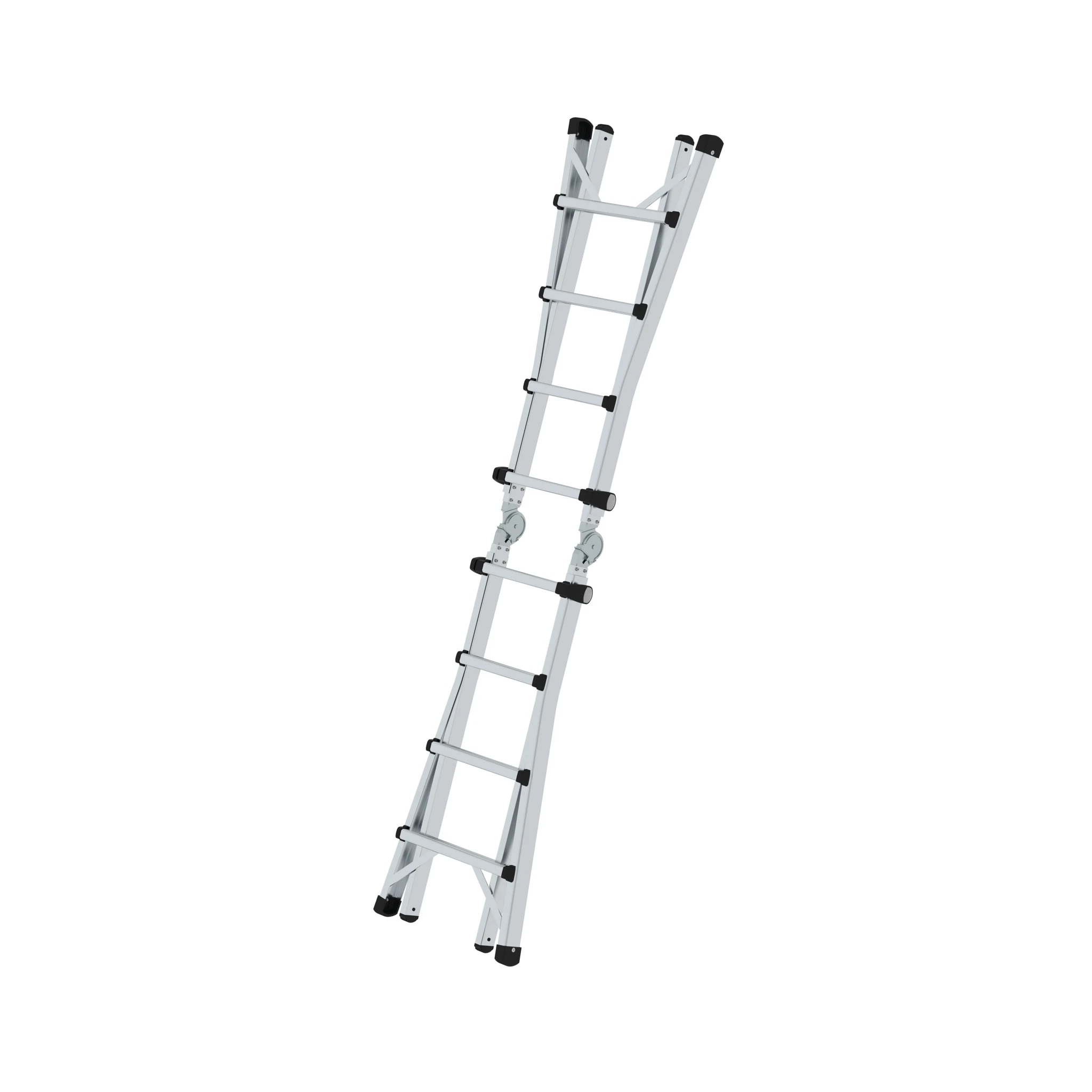 MUNK | Sprossen-Teleskopleiter 4-teilig ohne Traverse 4x4 Sprossen – Bild 4