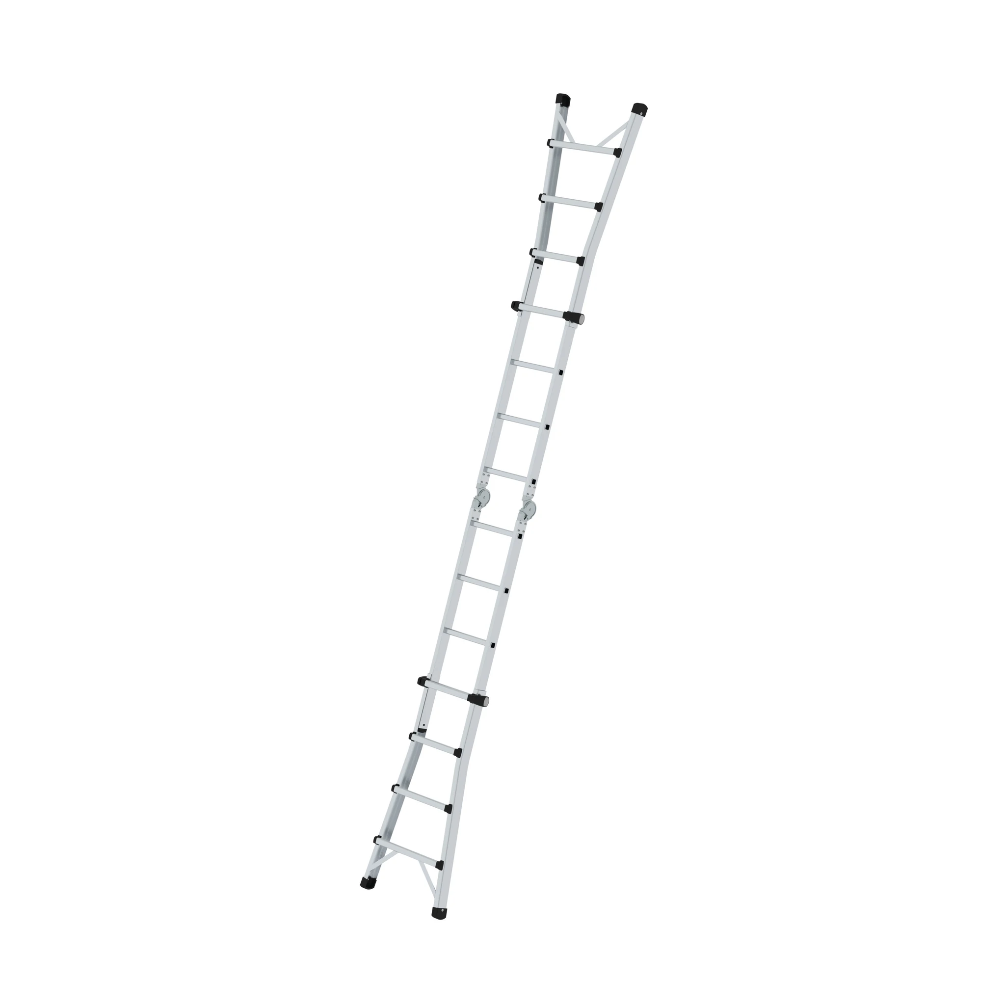 MUNK | Sprossen-Teleskopleiter 4-teilig ohne Traverse 4x4 Sprossen – Bild 5
