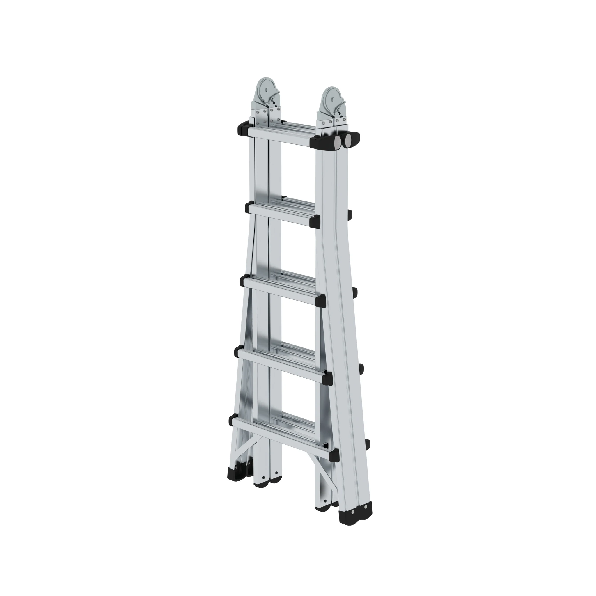MUNK | Sprossen-Teleskopleiter 4-teilig ohne Traverse 4x5 Sprossen – Bild 2