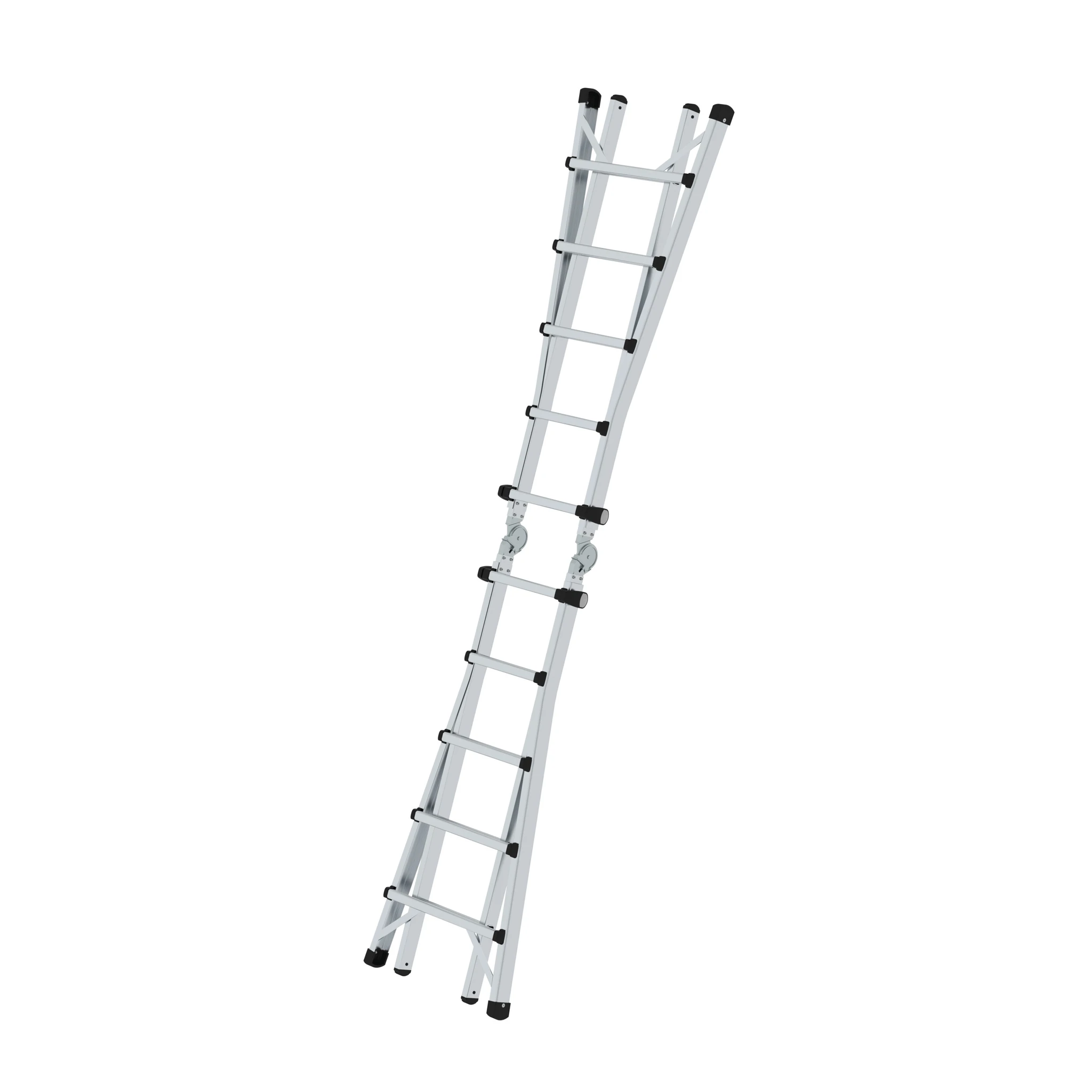 MUNK | Sprossen-Teleskopleiter 4-teilig ohne Traverse 4x5 Sprossen – Bild 4